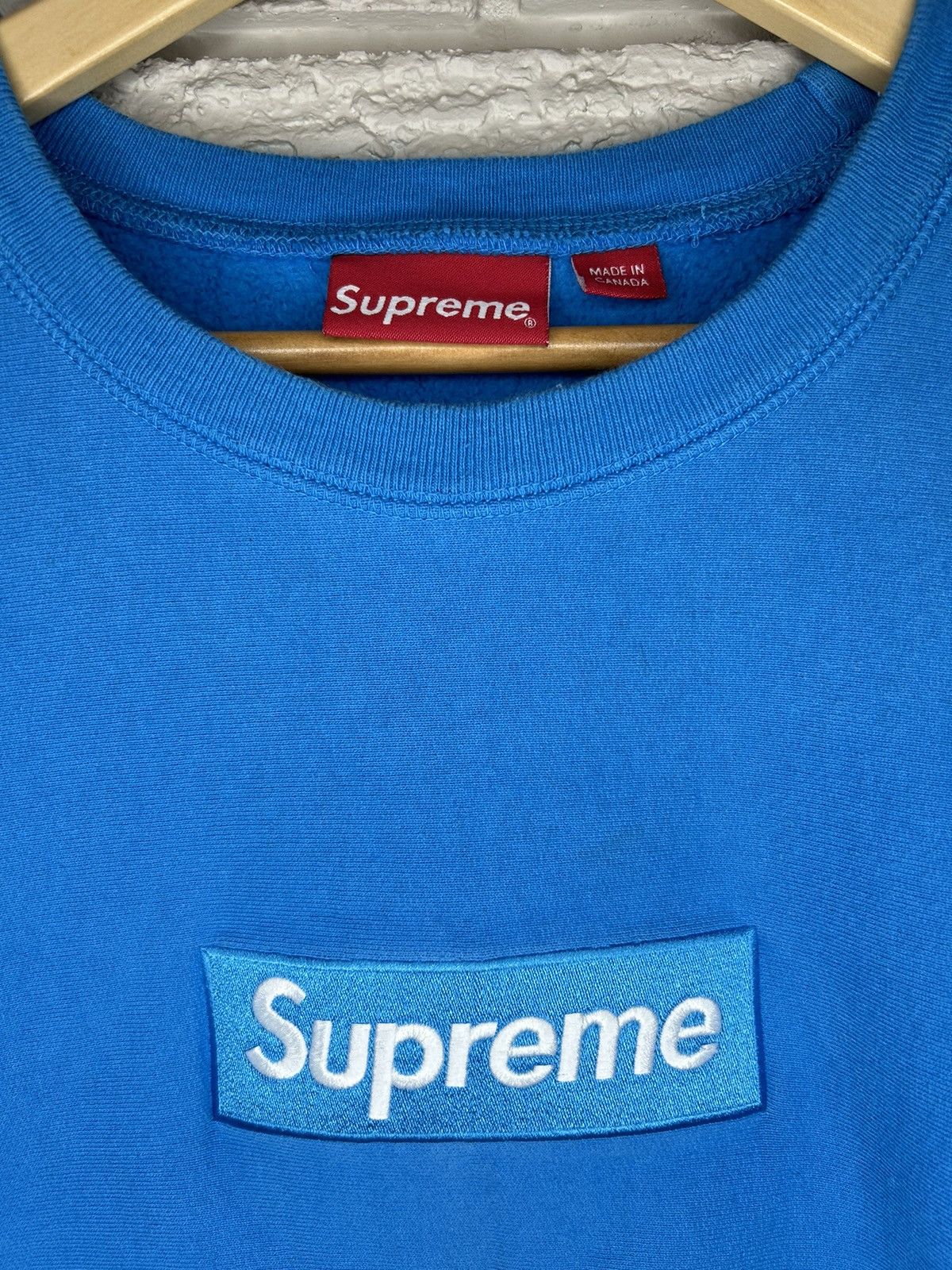 Supreme Supreme Box Logo Crewneck Bright Royal RARE | Grailed