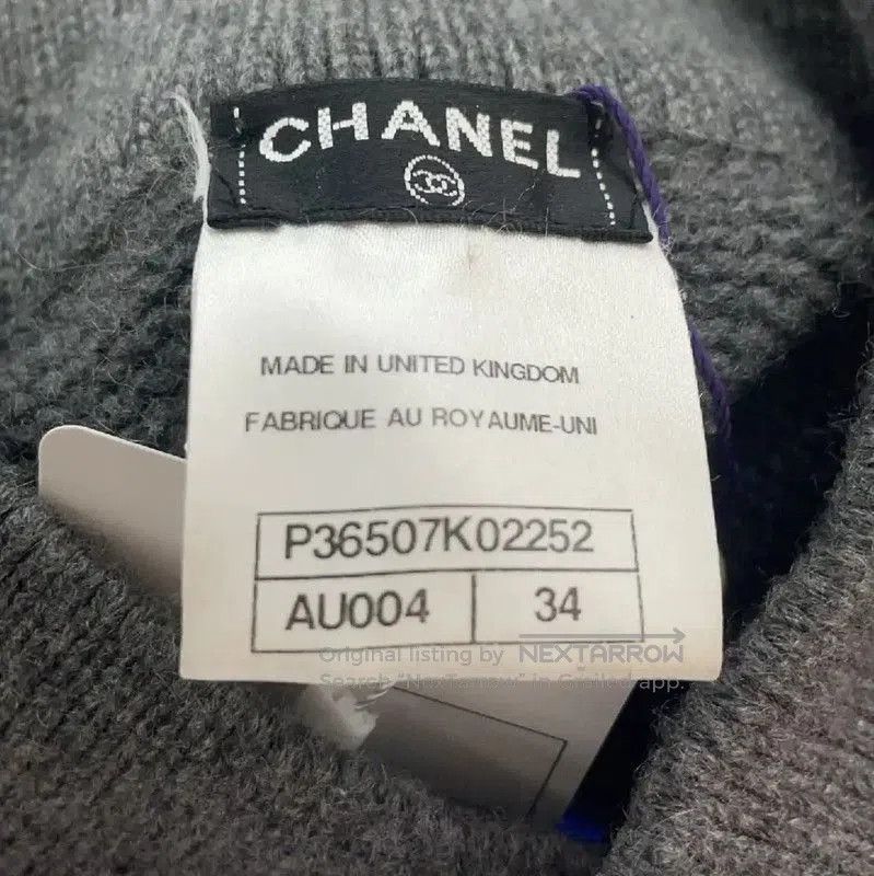 Chanel Chanel Gray Cashmere Cardigan for Women . Size M / US 6-8 / IT 42-44 - 3 Thumbnail