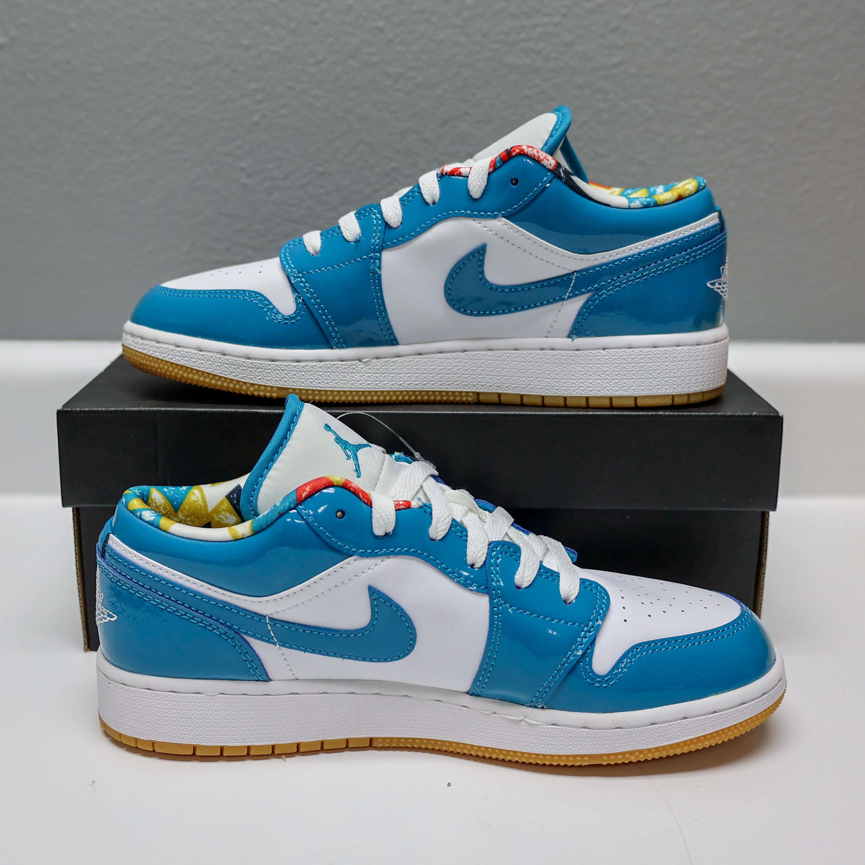 Nike Jordan 1 Low “Barcelona Teal” - Size 6.5Y Size US 6.5 / EU 39-40 - 2 Thumbnail