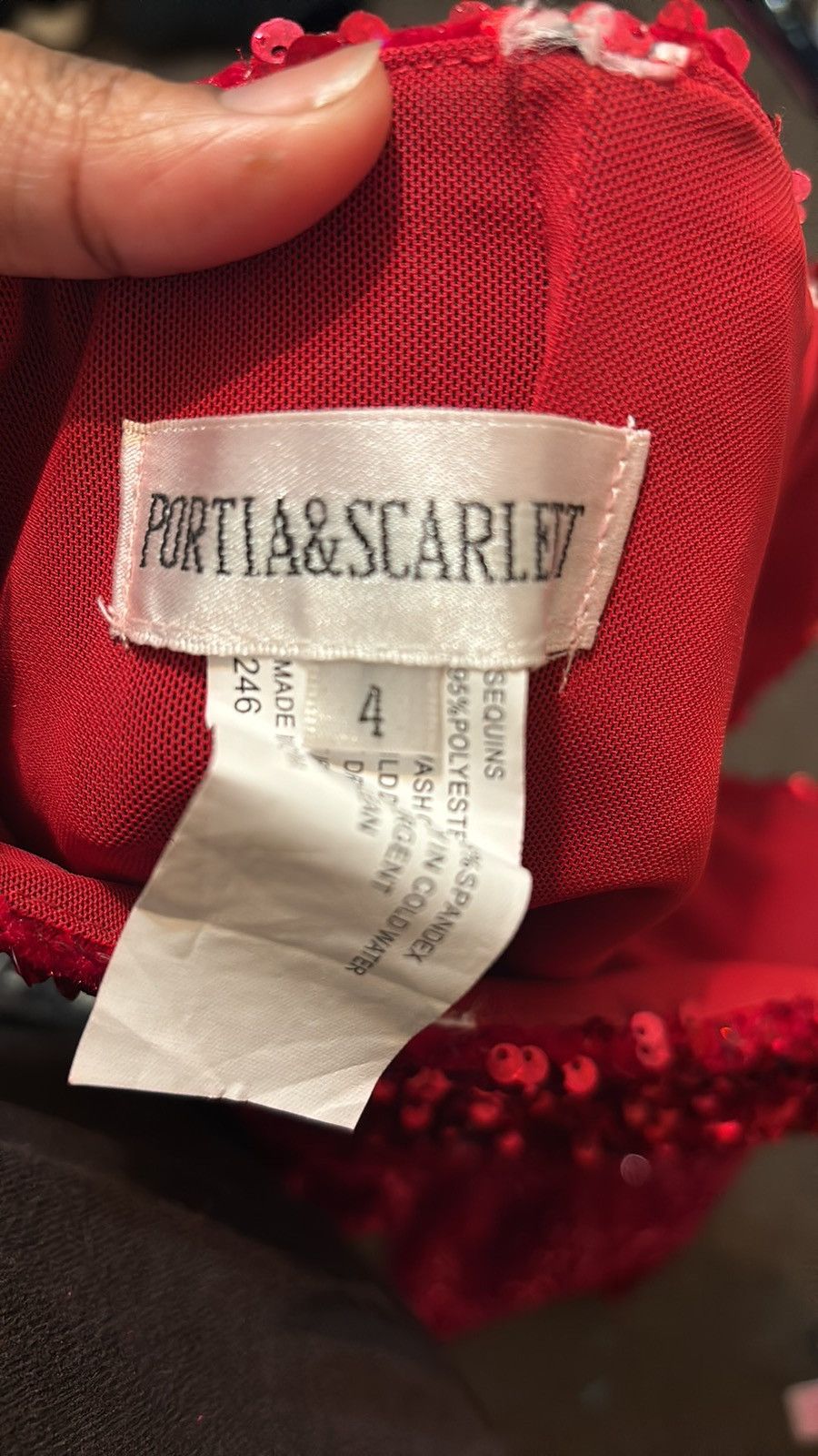 image of Portia Scarlett Portia & Scarlet Prom Dress in Red, Women's (Size Small)