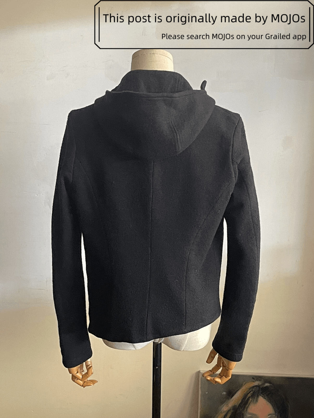 Ann Demeulemeester Sz XS Ann Demeulemeester Cross Zip Wool Hoodie mojos2214 Size US XS / EU 42 / 0 - 5 Thumbnail