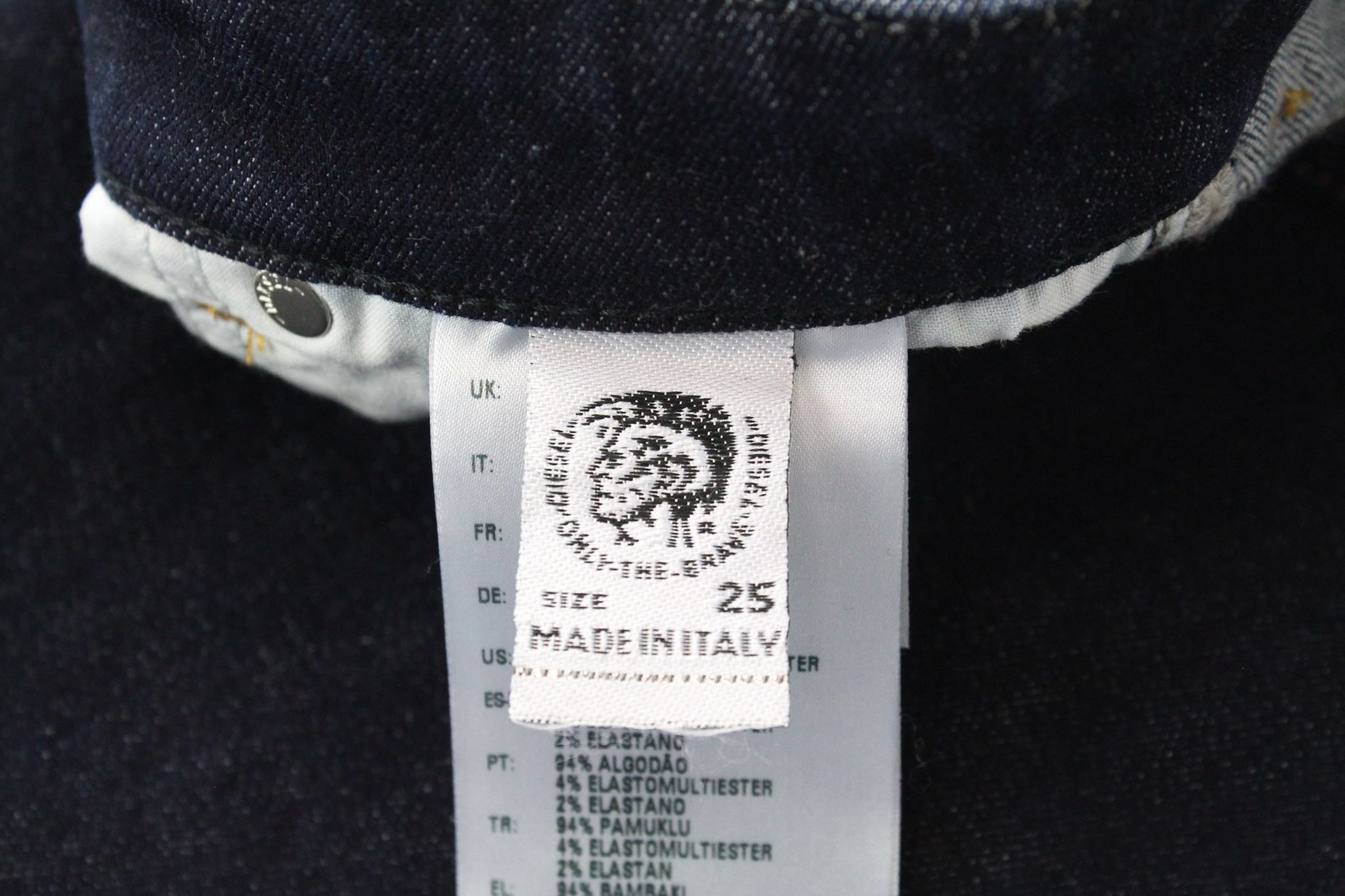 Diesel BABHILA-HIGH 069CF W25/L30 Blue Stretch Jeans 71936 Size 25" / US 0 / IT 36 - 7 Thumbnail
