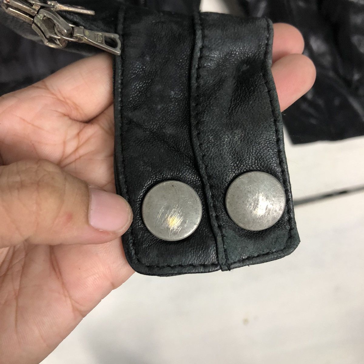 Japanese Brand 📌Rich Black Biker Leather Jacket Bondage Design Edition Size US M / EU 48-50 / 2 - 19 Thumbnail