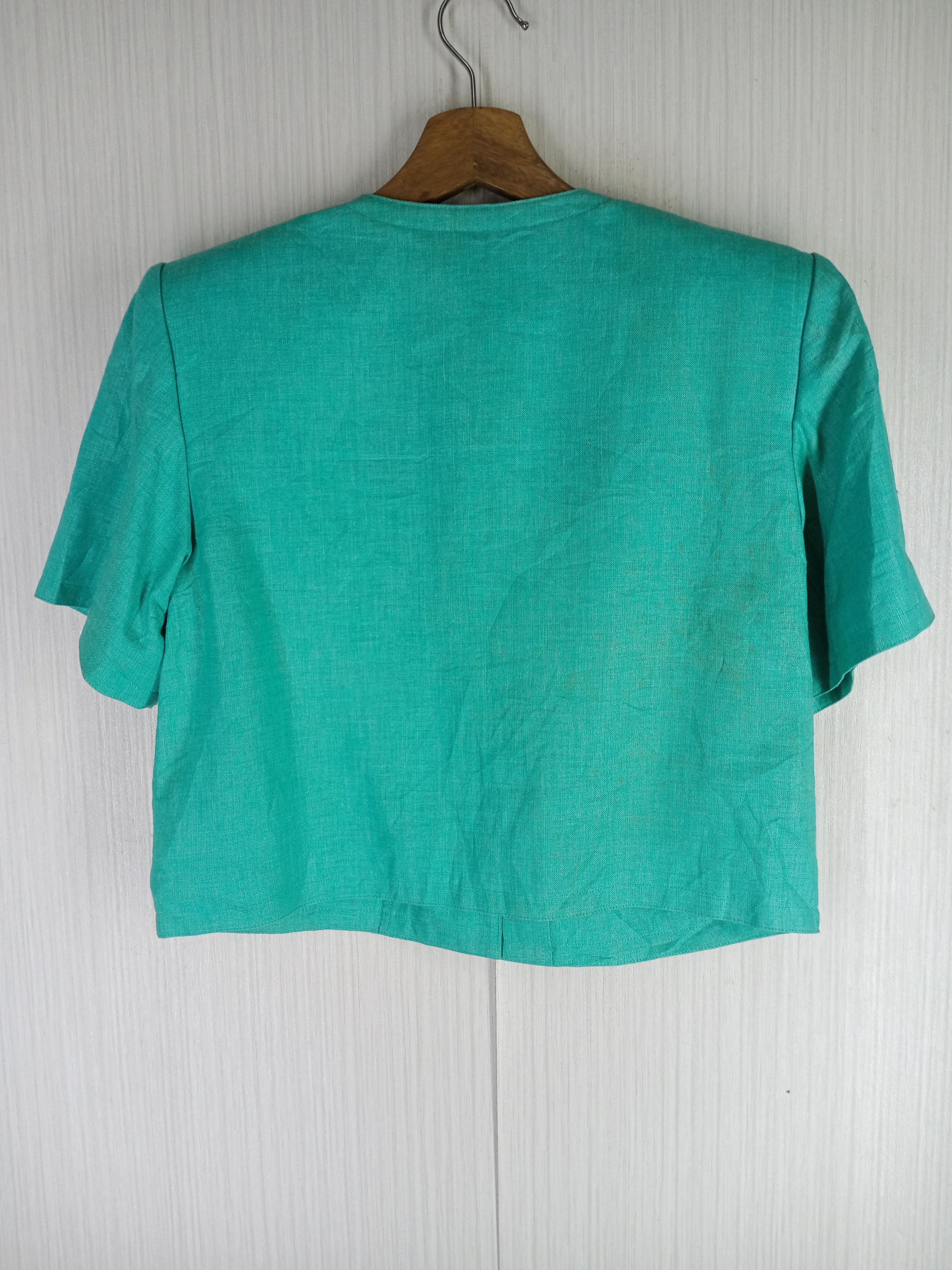 Vintage × Yves Saint Laurent Rare Yves Saint Laurent Diffusion Femmes Crop Top Jacket Size S / US 4 / IT 40 - 5 Thumbnail