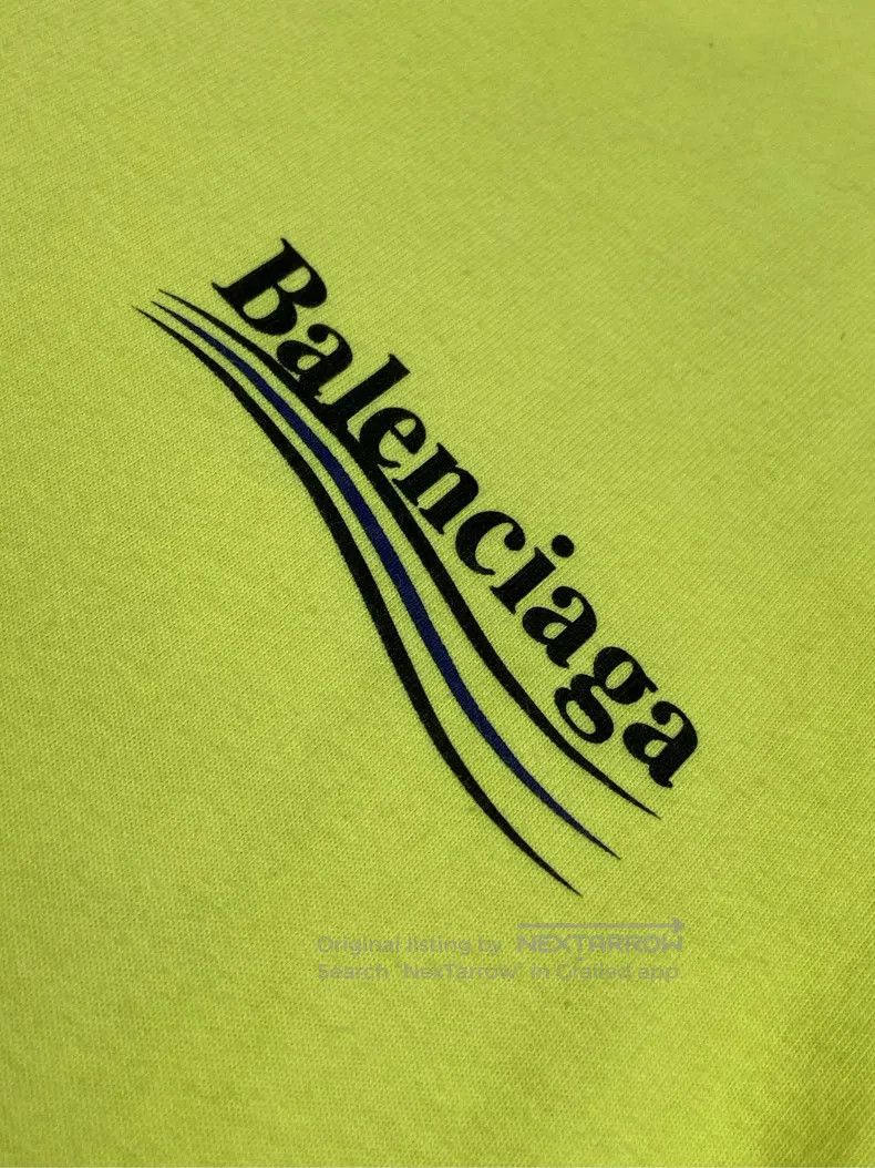 Balenciaga Balenciaga Fluorescent Green Coke Short Sleeve Tee, Size S Size US S / EU 44-46 / 1 - 3 Thumbnail