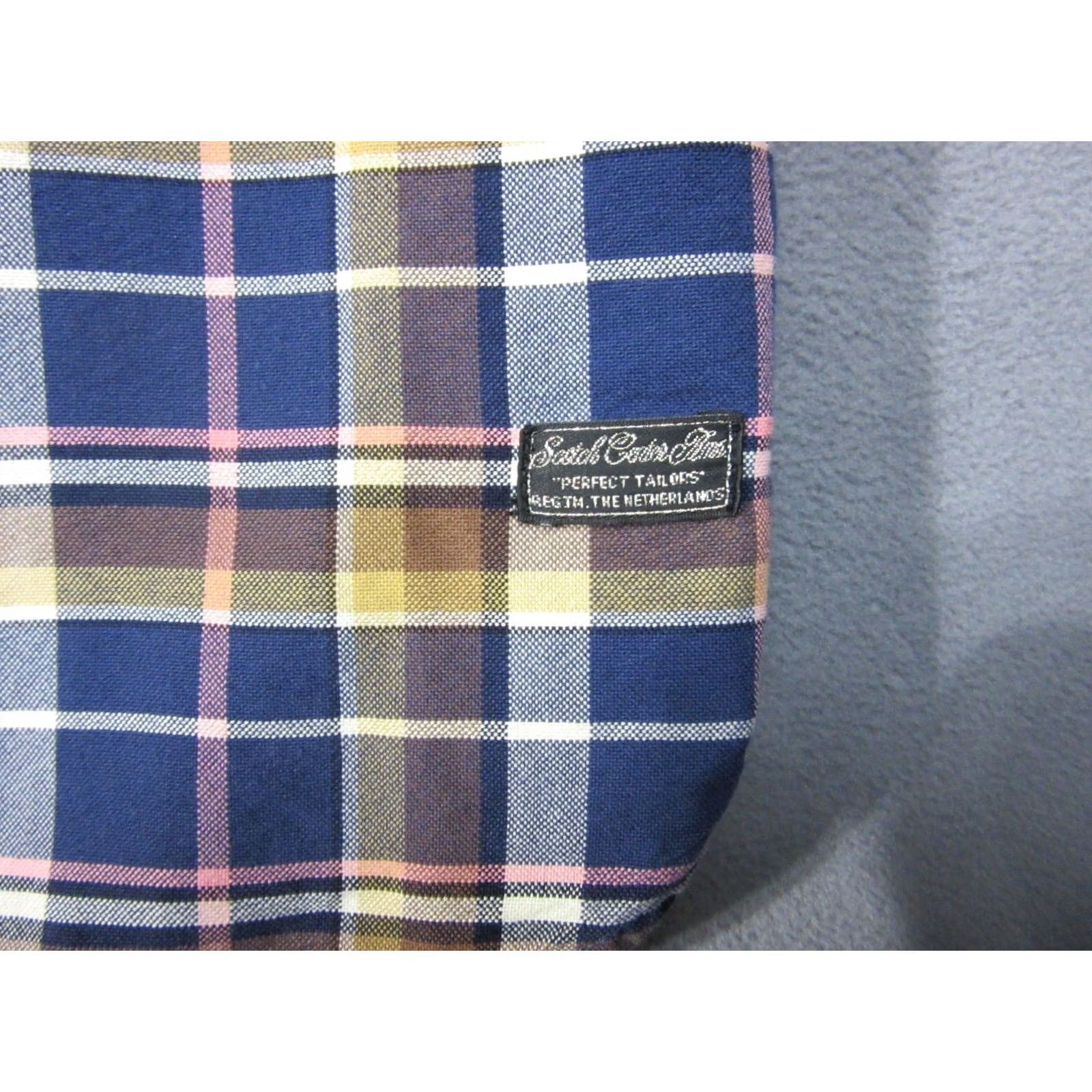 Scotch & Soda Scotch & Soda Shirt Mens Large Blue Plaid Button-Up Casual Monsieur Provocateur Size US L / EU 52-54 / 3 - 5 Thumbnail