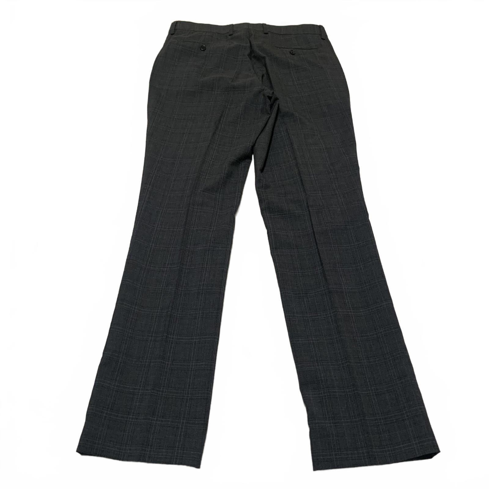 Banana Republic Banana Republic Men's 33x34 Gray Plaid Dress Pants Size 42R - 9 Thumbnail