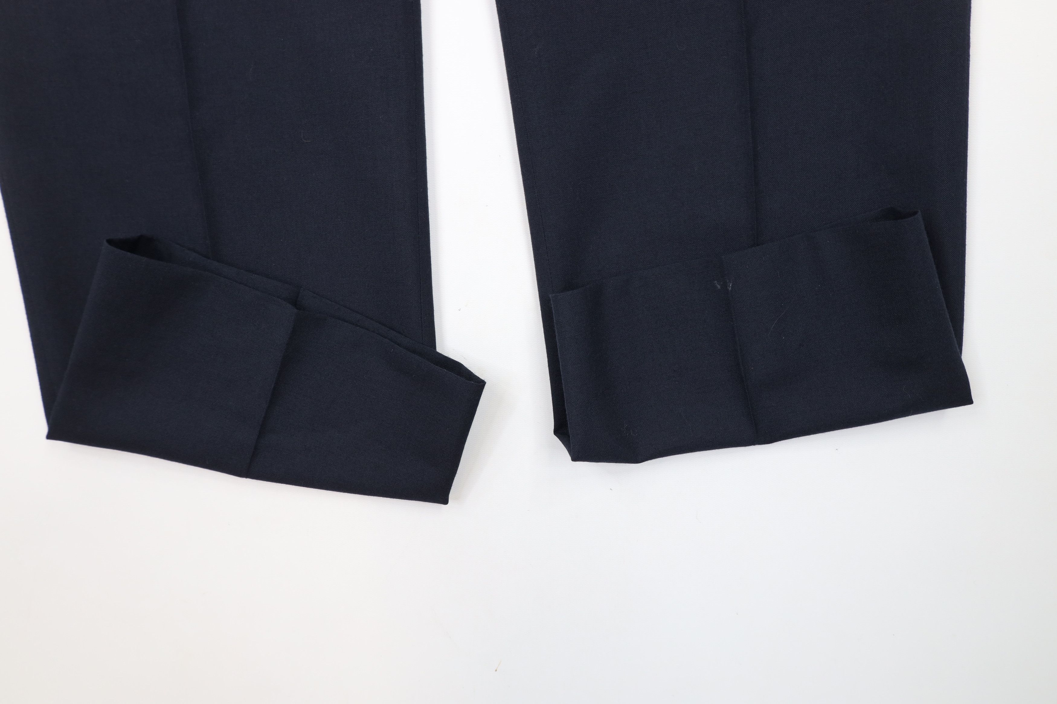 Vintage Vintage 90s Streetwear Wide Leg Chino Pants Navy Blue USA Size US 38 / EU 54 - 5 Thumbnail