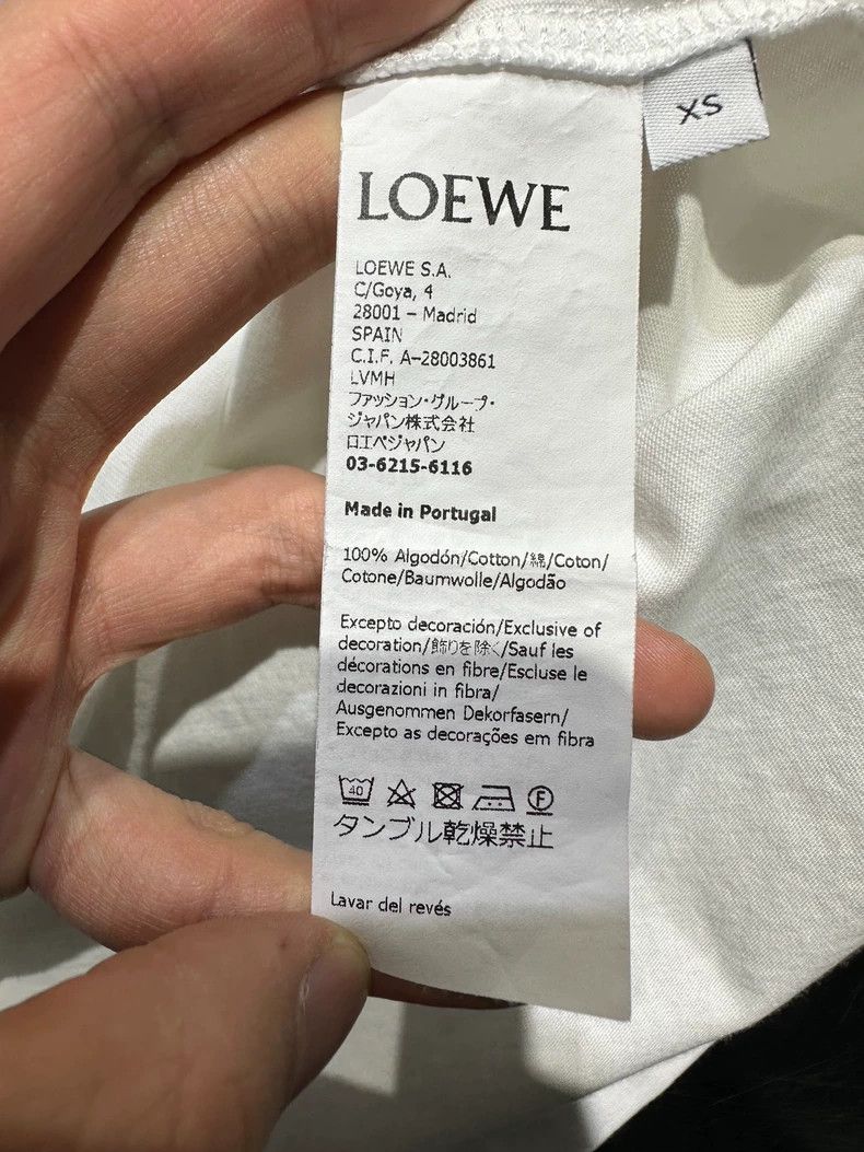 Loewe LOEWE City pattern logo letters white short sleeve Size XS / US 0-2 / IT 36-38 - 2 Thumbnail