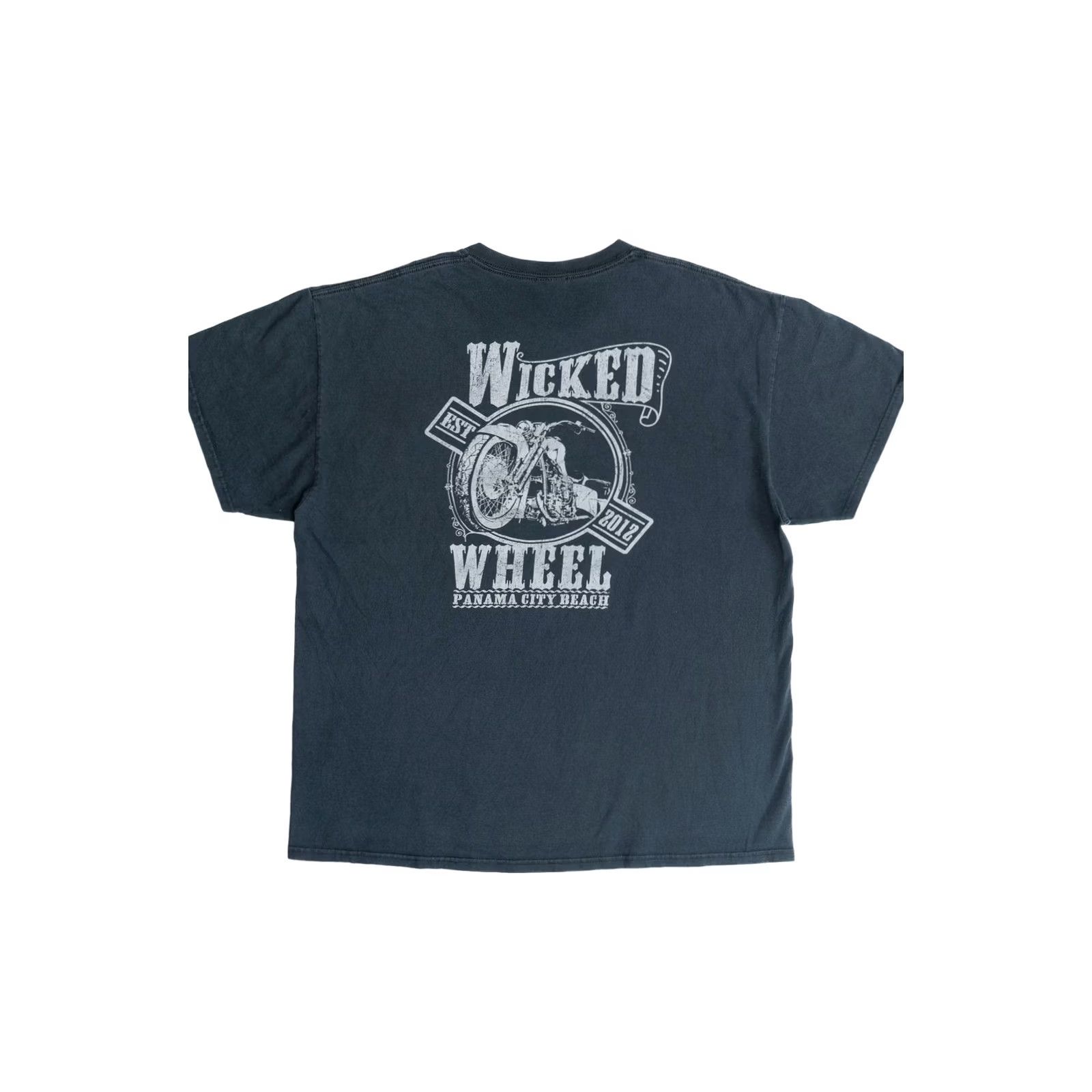 Gildan VINTAGE Wicked Wheel Panama City Beach T-Shirt Mens XS? (Wait) Size US XL / EU 56 / 4 - 2 Thumbnail