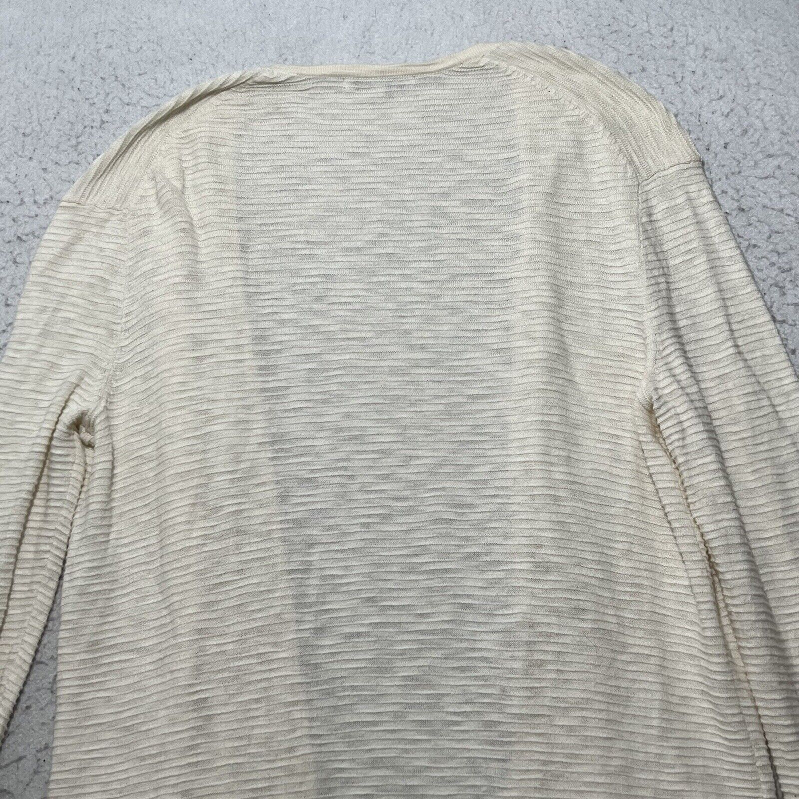Madewell Madewell Cardigan Open Front Ivory Sweater With Pockets Size S / US 4 / IT 40 - 11 Thumbnail