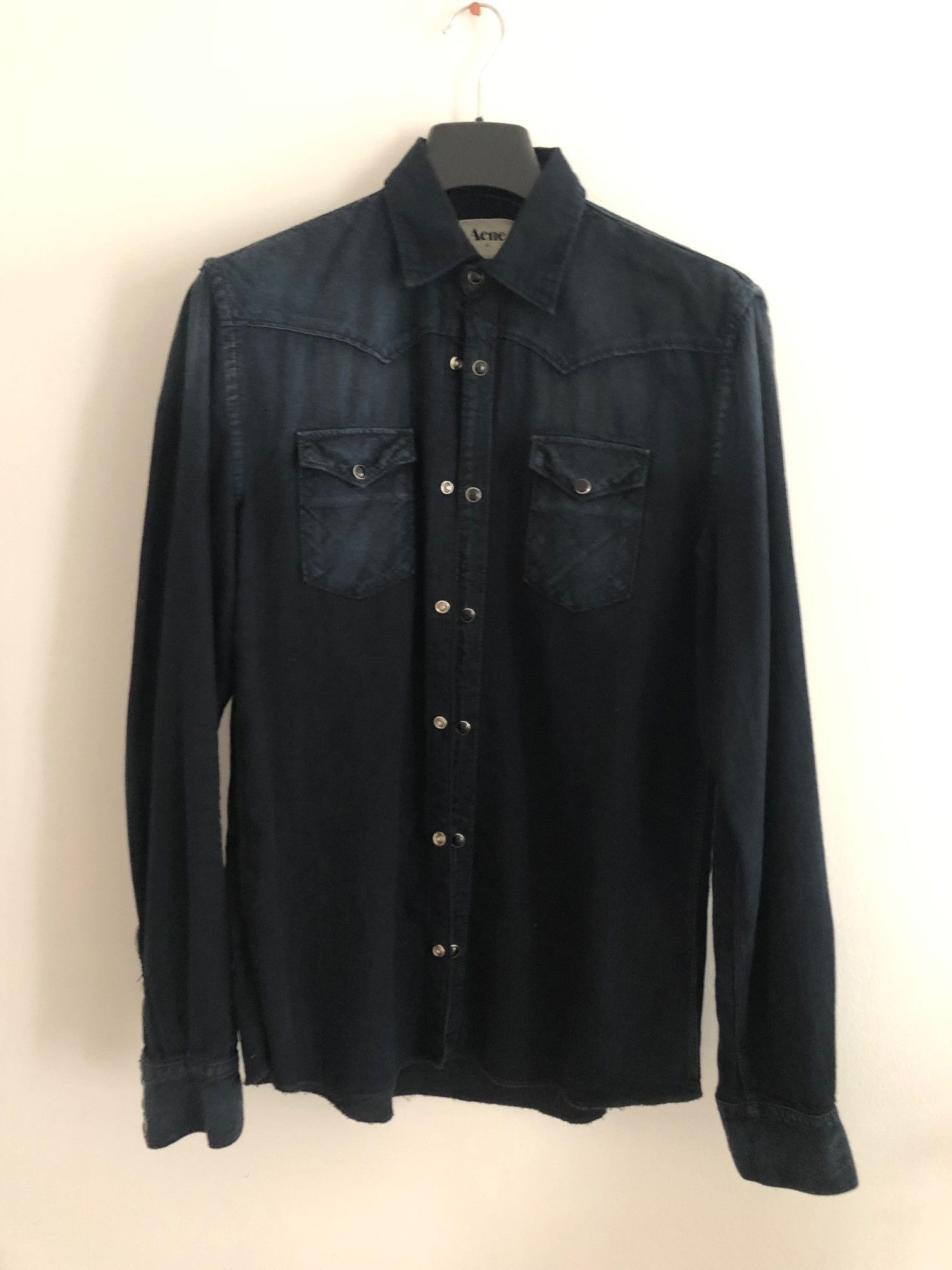 Acne Studios Acne Pop Classics Western black cotton jeans Shirt 48 M Size US M / EU 48-50 / 2 - 1 Thumbnail