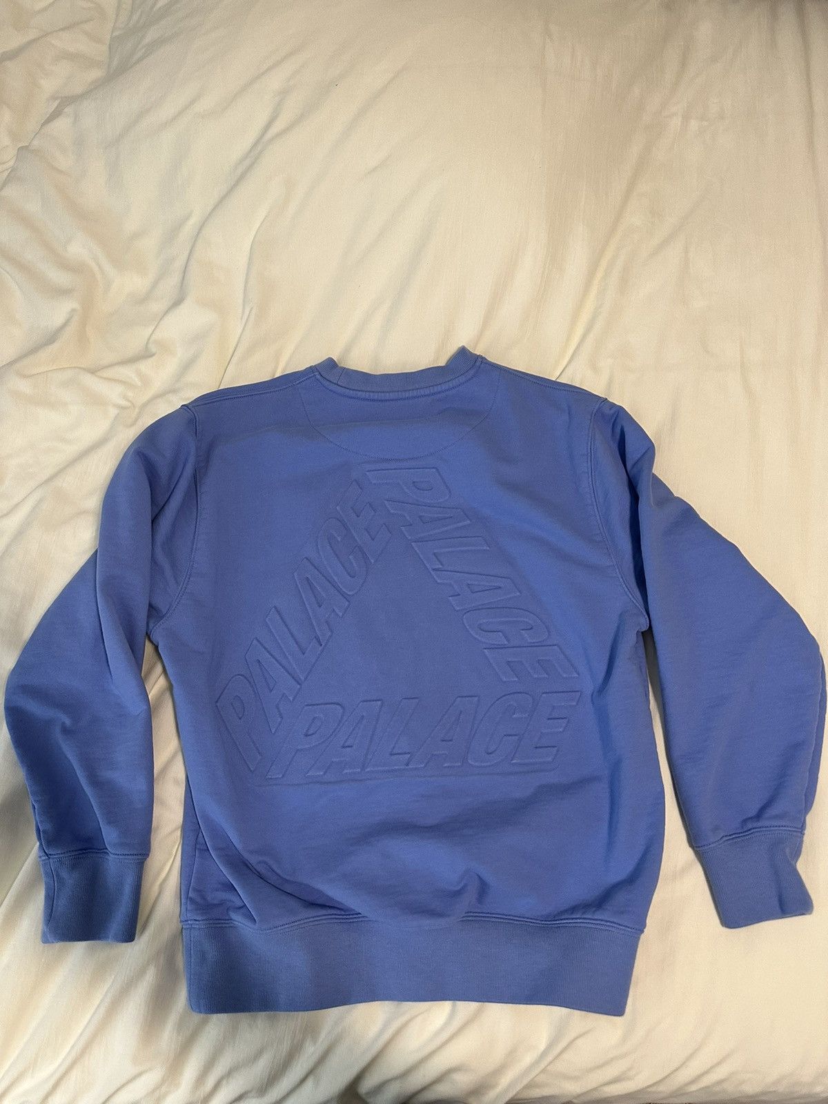 Palace Palace Bossy P3 Crewneck Raised Lettering | Blue | Medium 
