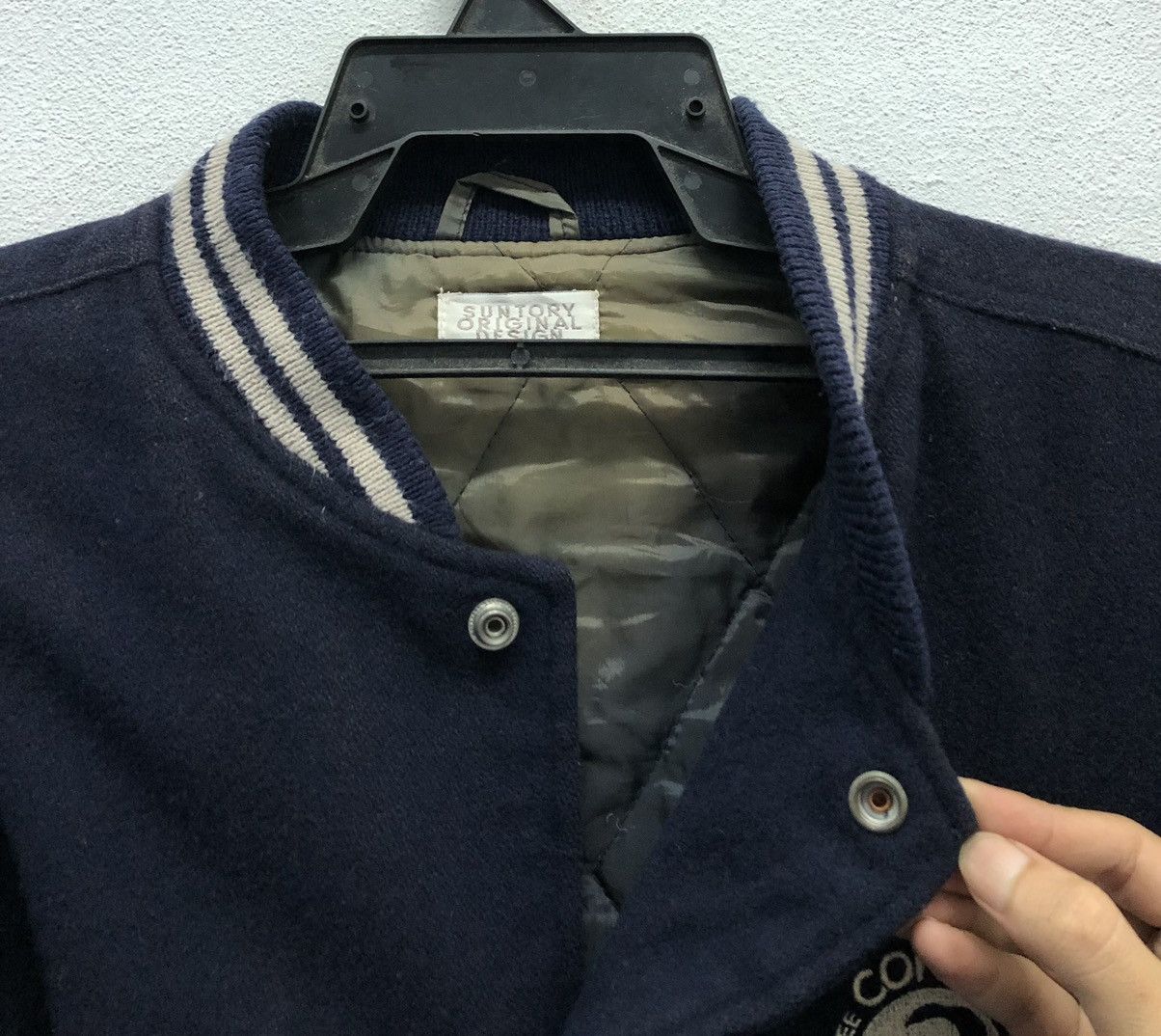 Vintage Vintage Suntory Boss Coffee Varsity Jacket Original Design Size US XXL / EU 58 / 5 - 4 Thumbnail