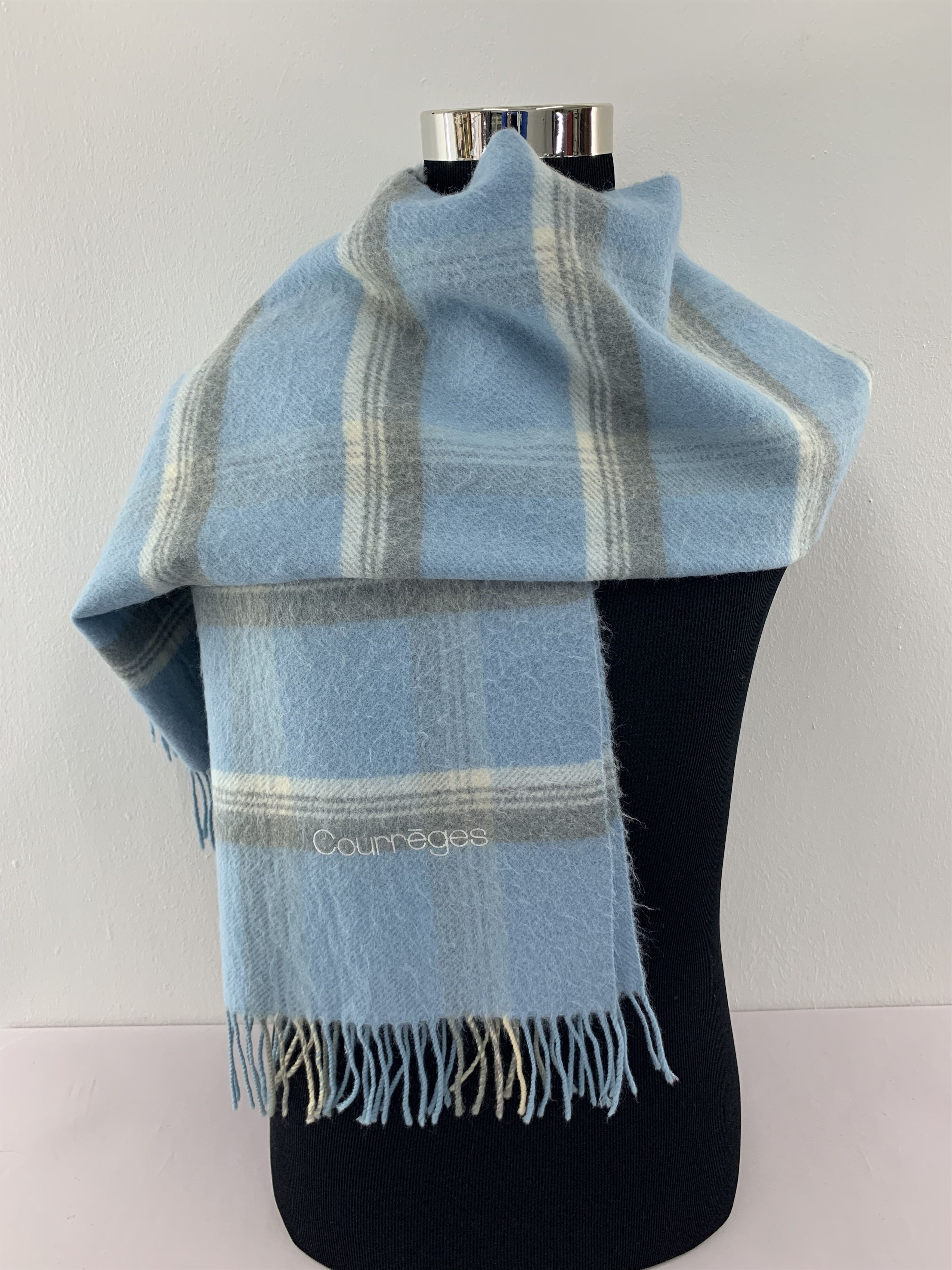 Courreges Courreges Scarf Wool Muffler Neck Wrap BL5094 Size ONE SIZE - 2 Thumbnail