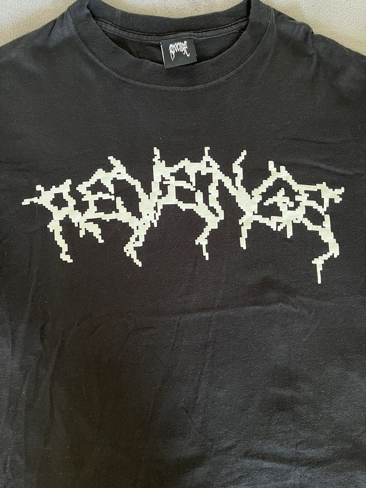 Revenge Revenge White Puff Print (Black Tee) Size US L / EU 52-54 / 3 - 2 Thumbnail