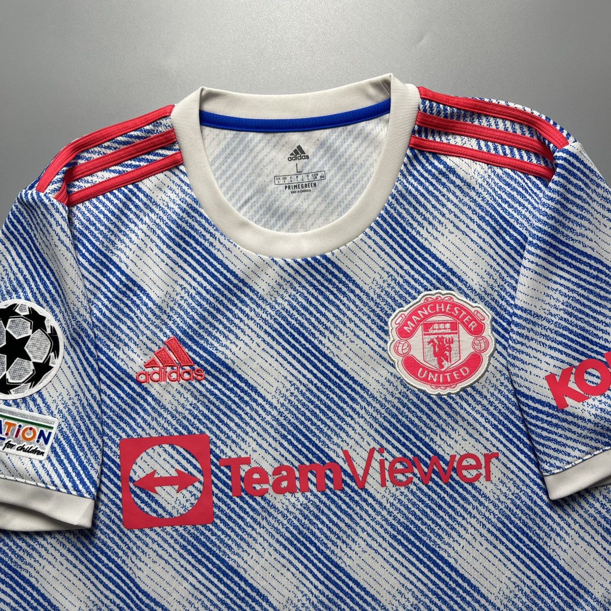 Adidas MANCHESTER UNITED ADIDAS 2021/2022 AWAY JERSEY #7 RONALDO Size US L / EU 52-54 / 3 - 4 Thumbnail