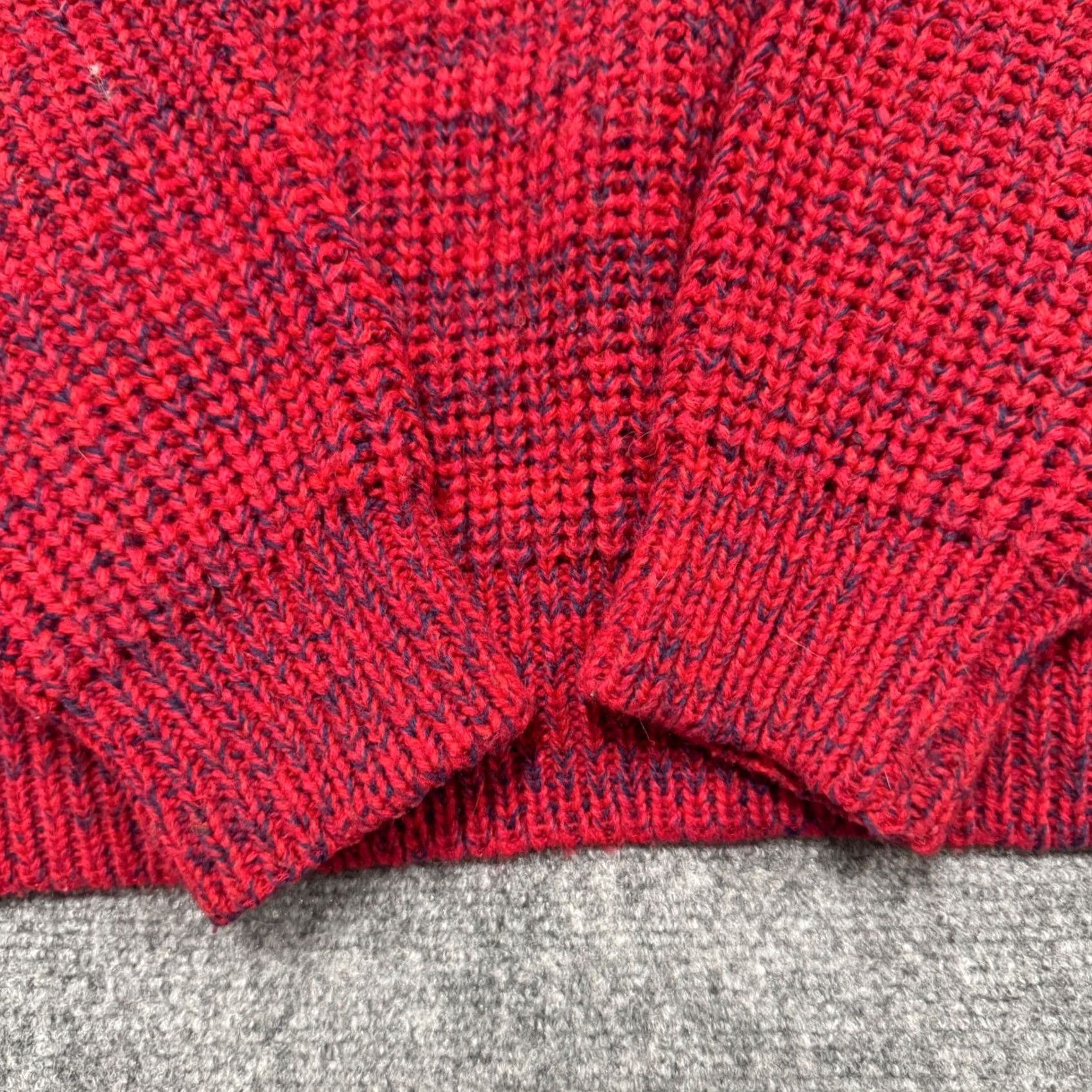 Vintage VINTAGE Honors sweater Mens XL Red Knitted Long sleeve Pullover Y2K Heavyweight Size US XL / EU 56 / 4 - 7 Thumbnail