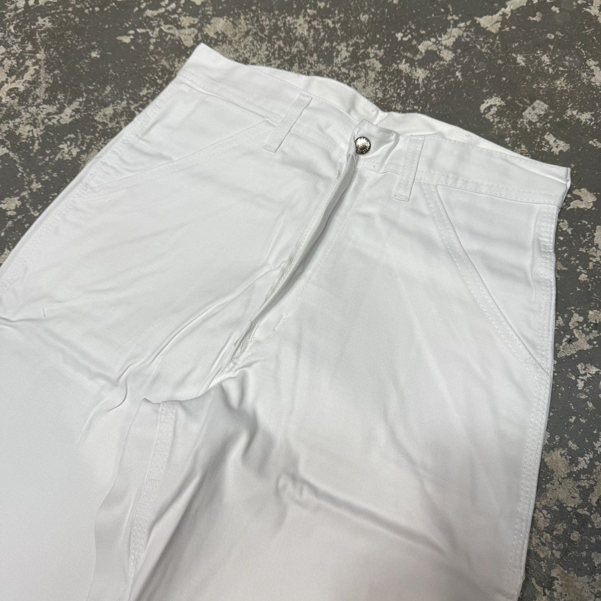 Carhartt Vintage Stone Cutter Carpenter Painter Pants White Baggy N Size US 29 - 12 Thumbnail