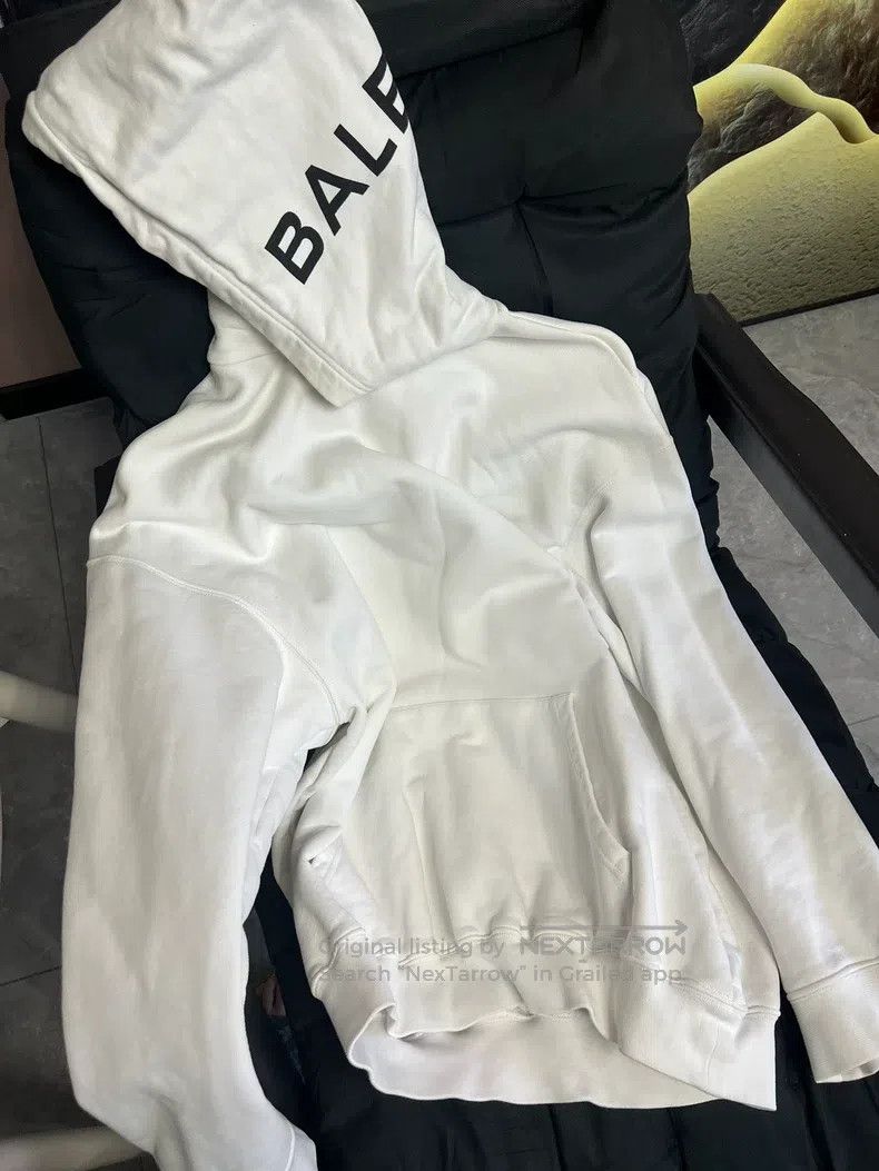 Balenciaga Balenciaga Hooded Sweatshirt White Size US M / EU 48-50 / 2 - 4 Thumbnail