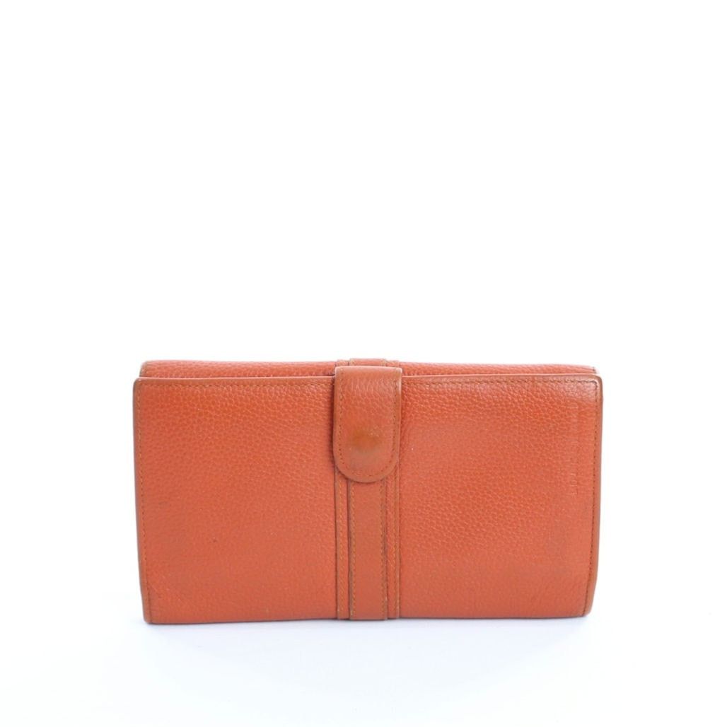 Longchamp Longchamp Buckle Deep Orange Leather Flap Wallet Size ONE SIZE - 2 Thumbnail