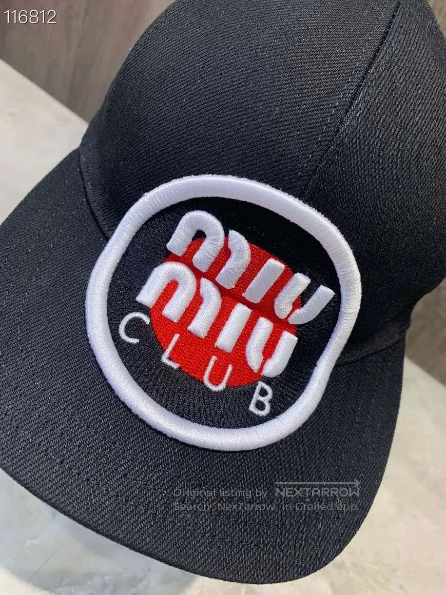 Miu Miu Miumiu Classic Black Baseball Cap. Size ONE SIZE - 5 Thumbnail