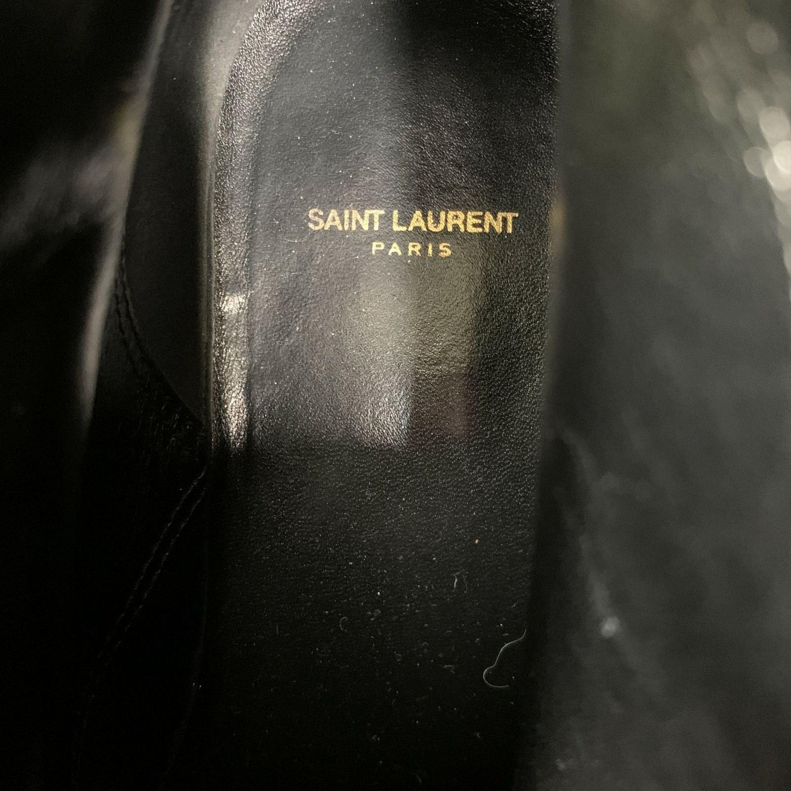 Saint Laurent Paris SAINT LAURENT 7.5 Black Silver Stars Leather Lace Up Boots Size US 7.5 / EU 40-41 - 9 Thumbnail