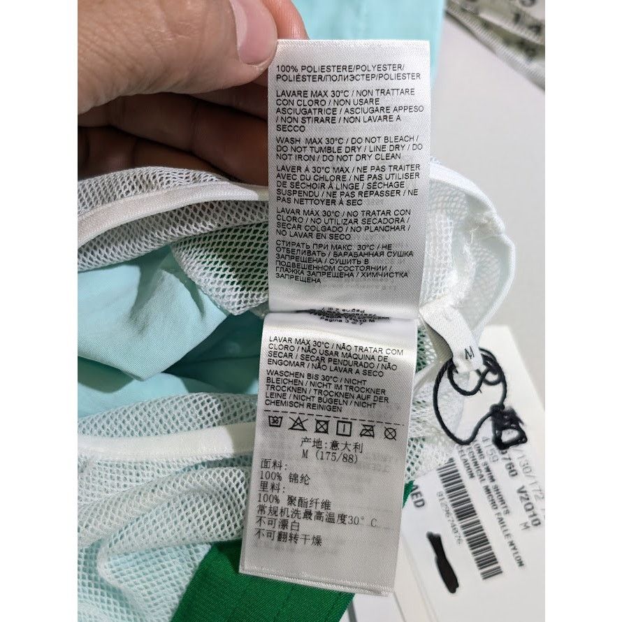 Bottega Veneta o1rshd1 Technical Micro Nylon Long Swim Shorts in Celadon Size US 32 / EU 48 - 22 Thumbnail