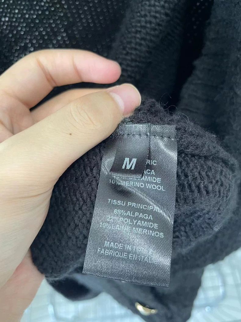 Vetements Vetements Unisex black oversized cardigan 19 diamond wool Size US M / EU 48-50 / 2 - 4 Thumbnail