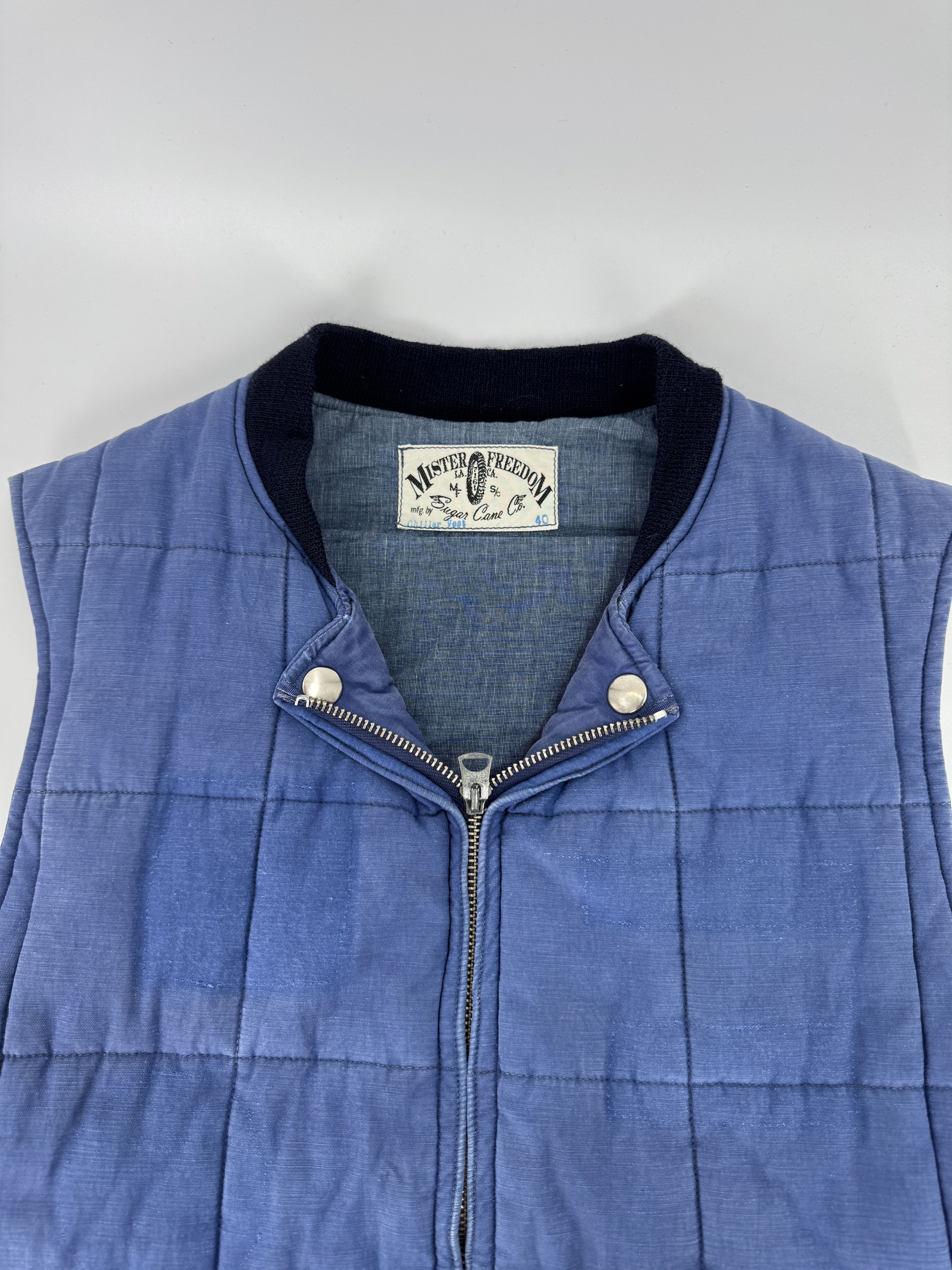 Mister Freedom × Sugar Cane Mister Freedom Sugar Cane Chiller Vest Blue Cotton Denim Size US M / EU 48-50 / 2 - 2 Thumbnail