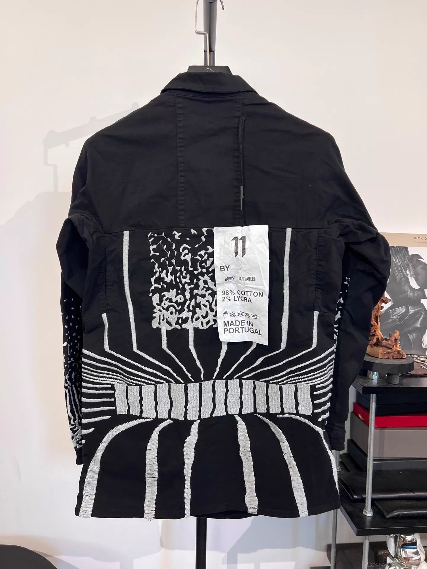 Boris Bidjan Saberi BBS 11by bbs S1B embroidered work shirt jacket S Size US S / EU 44-46 / 1 - 1 Thumbnail