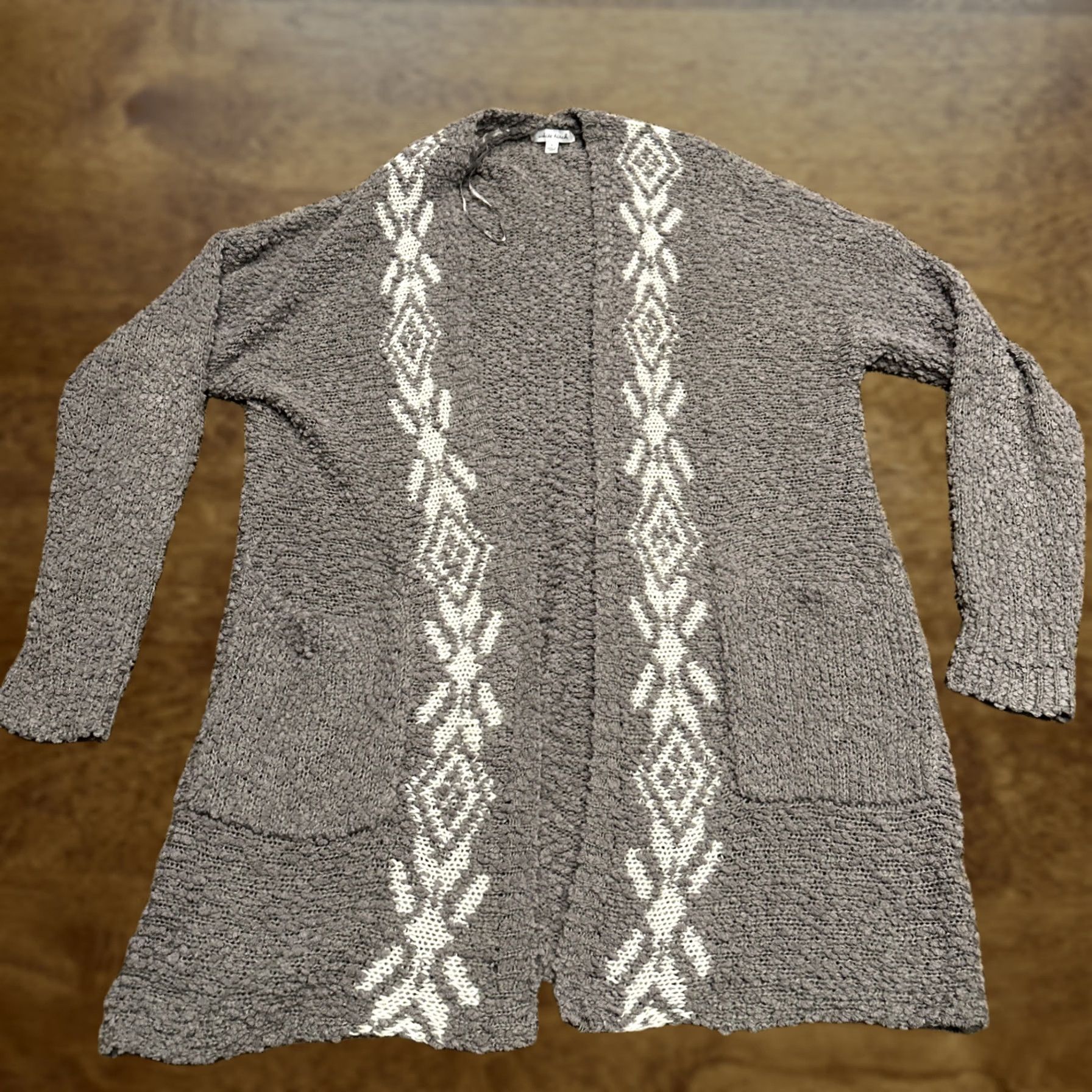 Vintage White Birch Chunky Knit Cardigan Gray L Size Size L / US 10 / IT 46 - 1 Thumbnail