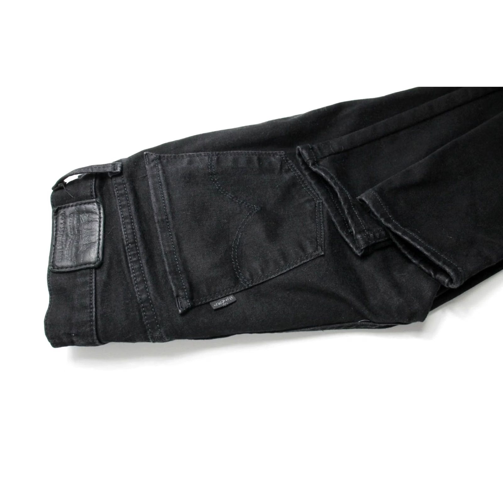 Levi's LEVI'S 710 Super Skinny Jeans Women's W27/L34 Black Stretch Zip Fly Logo Size 27" / US 4 / IT 40 - 8 Thumbnail