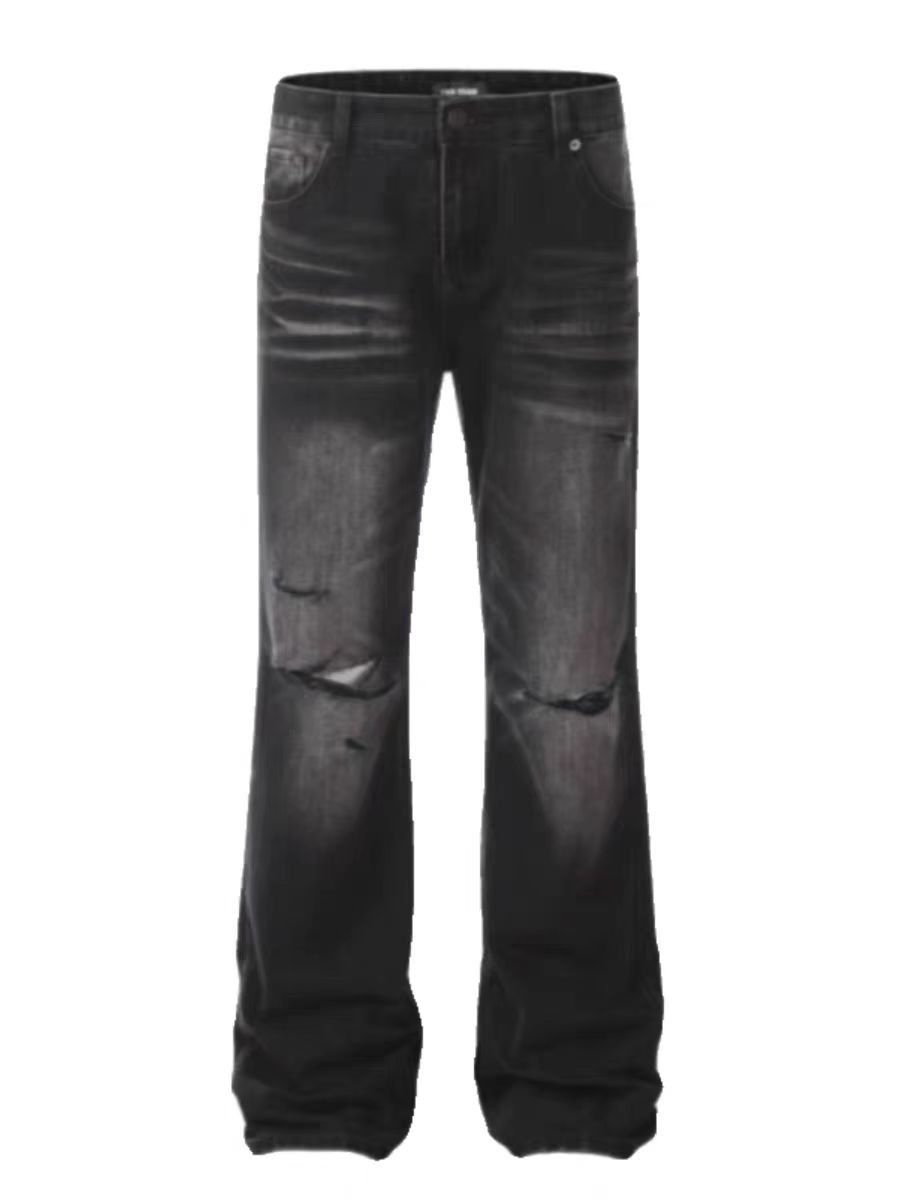 Designer × Jean × Vintage Street hip-hop washed and distressed baggy jeans Size US 32 / EU 48 - 5 Thumbnail