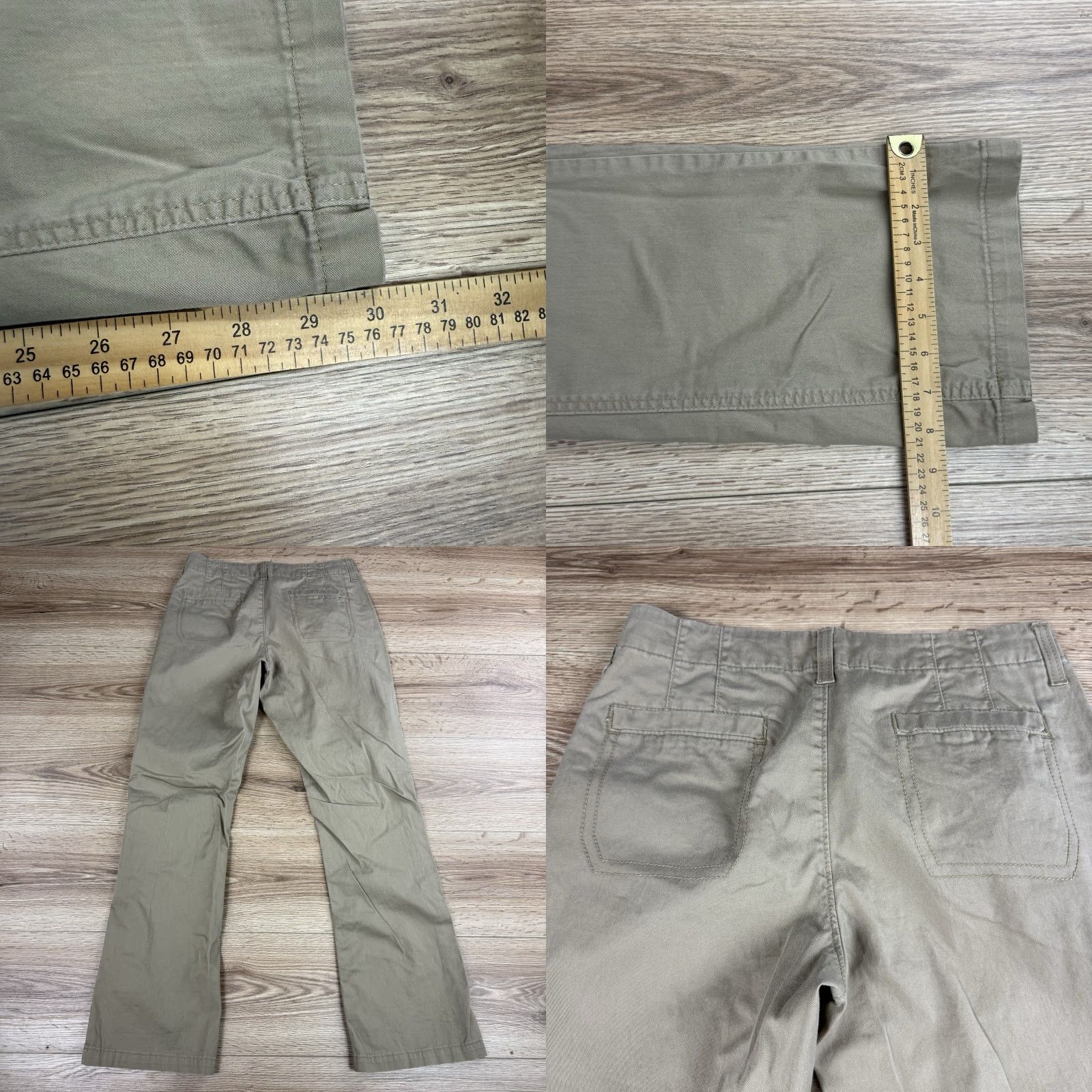 Lee Riders by Lee Khaki Pants Women’s Sz 8M Straight Cut Flat Front Beige 30in Inseam Womens Lee Khakis Flat Front Pants"} Size 30" / US 8 / IT 44 - 8 Thumbnail