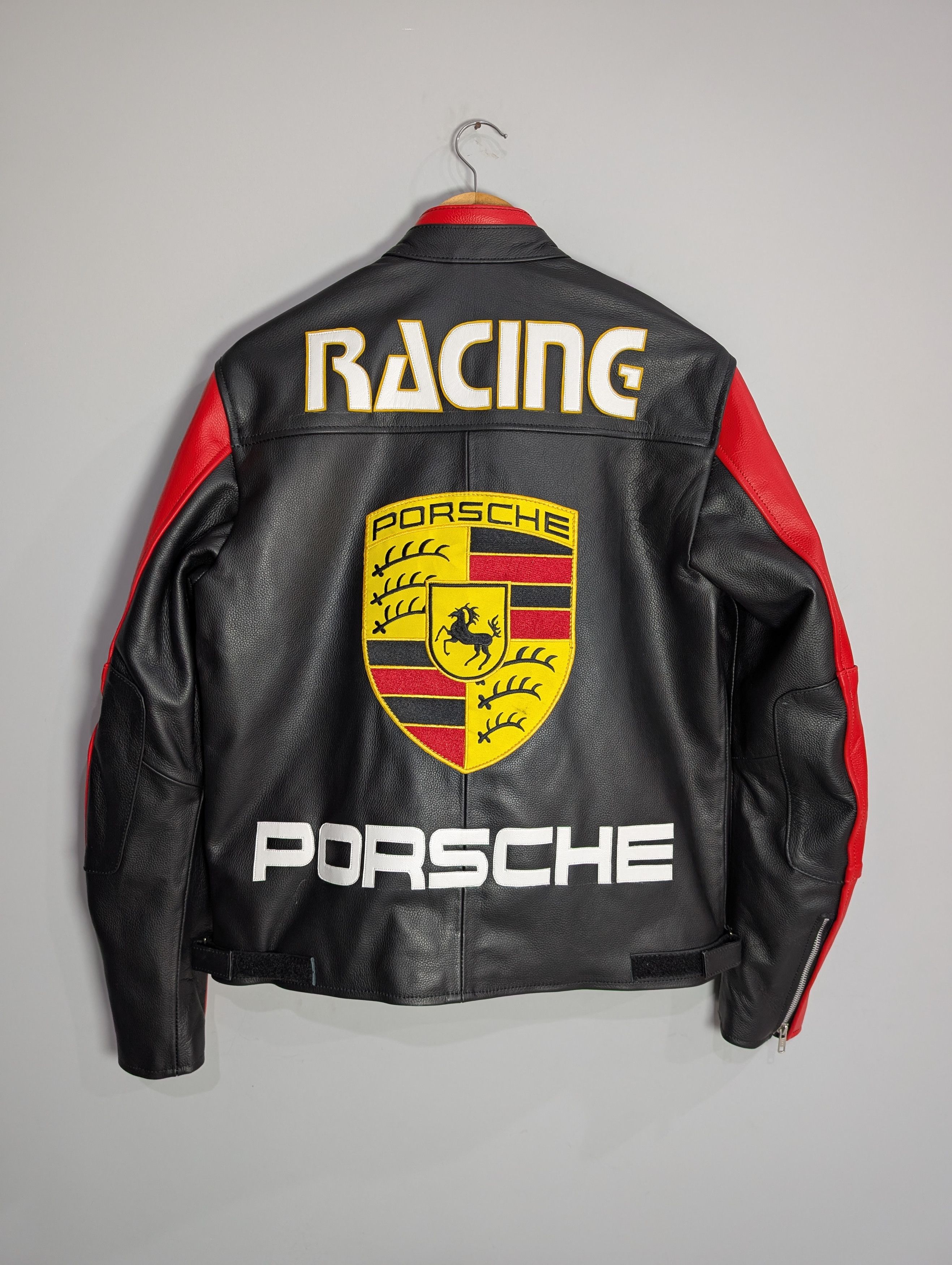 Formula 1 🔥PORSCHE 911 TURBO🔥 RACING LEATHER JACKET 90s RETRO Size XS / US 0-2 / IT 36-38 - 6 Thumbnail