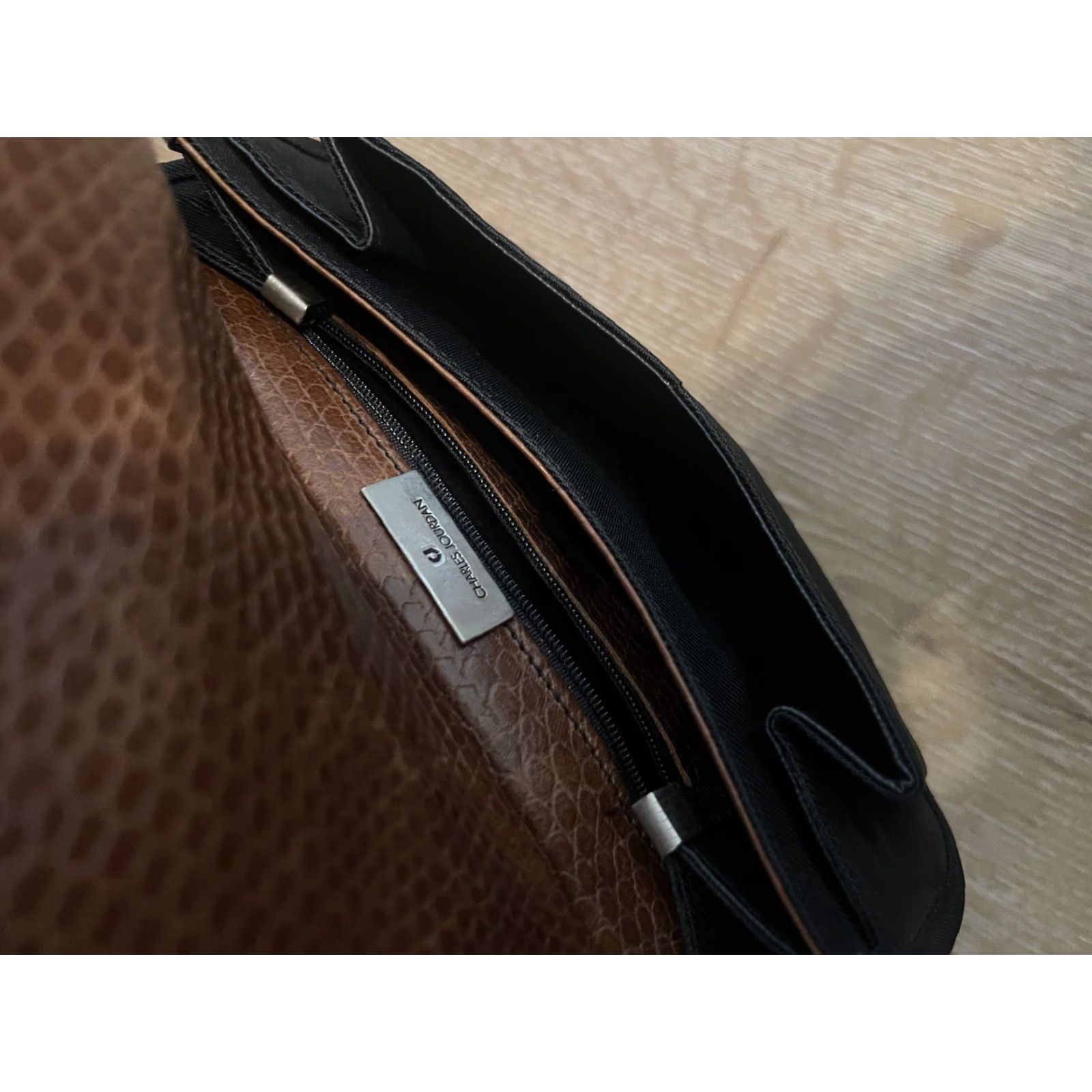 Charles Jourdan Charles Jourdan Satchel Purse Crossbody Leather Black Small Womens Over the Shoulder Bag Size ONE SIZE - 4 Thumbnail