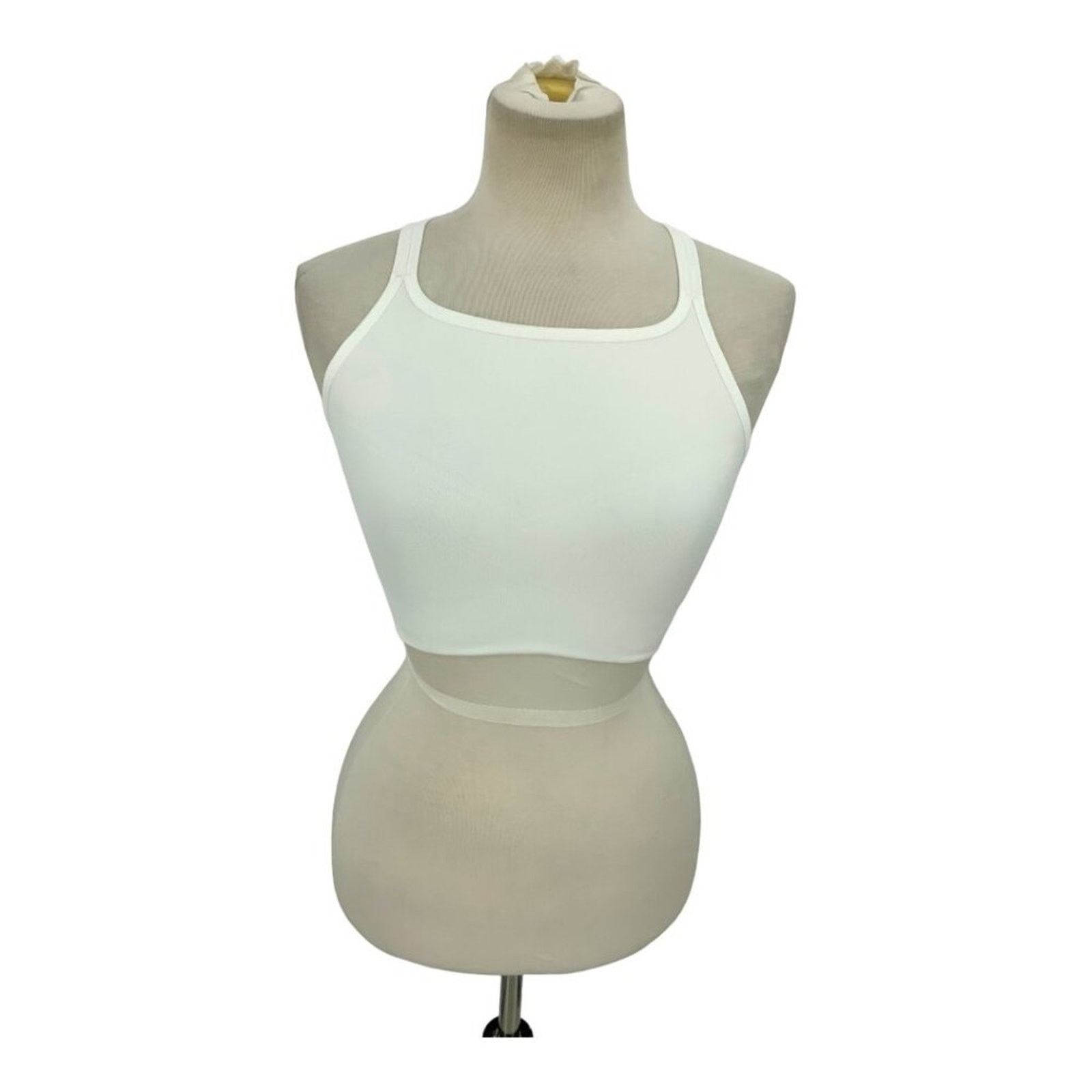 Other Z by Zella White Longline Sports Bra Medium NWT $17 MSRP Size M / US 6-8 / IT 42-44 - 1 Thumbnail