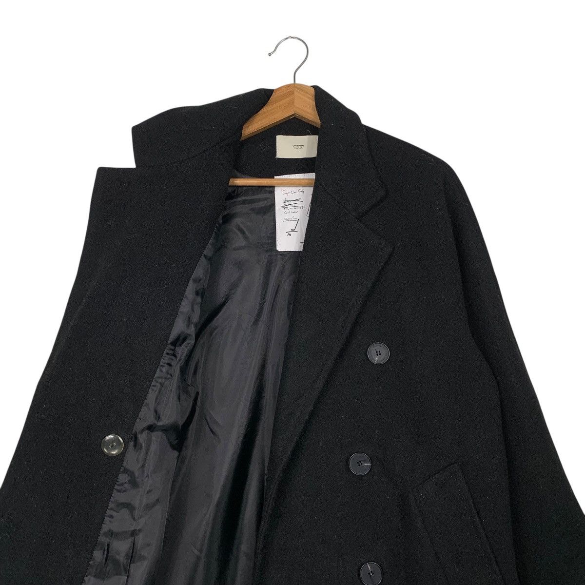 Japanese Brand Japanese Brand Ohotoro Double Breasted Black Coat Size US M / EU 48-50 / 2 - 10 Thumbnail