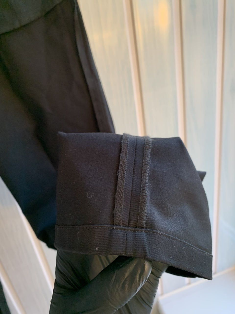 Prada × Vintage Prada Women’s 2011 Black Tab Cotton Straight Trousers Size 30" / US 8 / IT 44 - 25 Thumbnail
