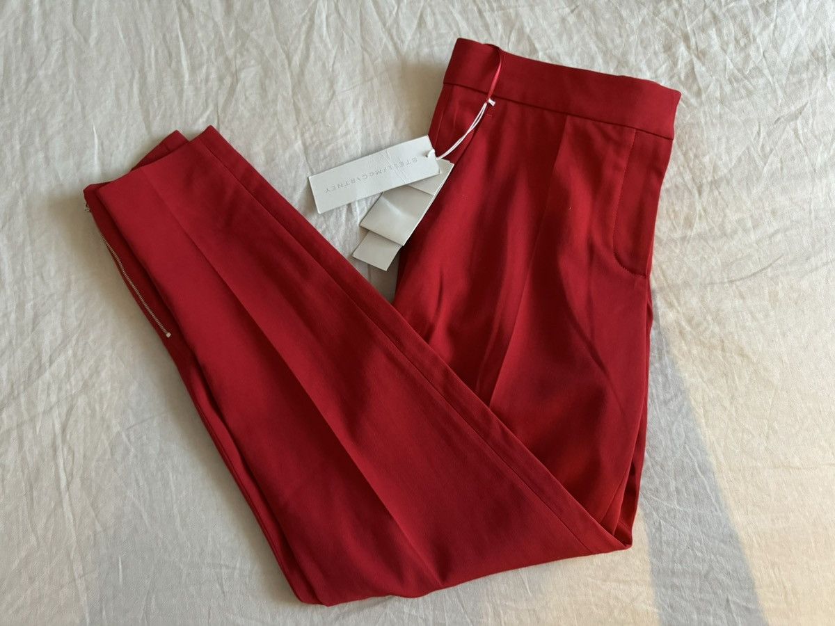 Stella McCartney BNWT Stella McCartney 42 red trousers elegant zip Size 28" / US 6 / IT 42 - 1 Thumbnail