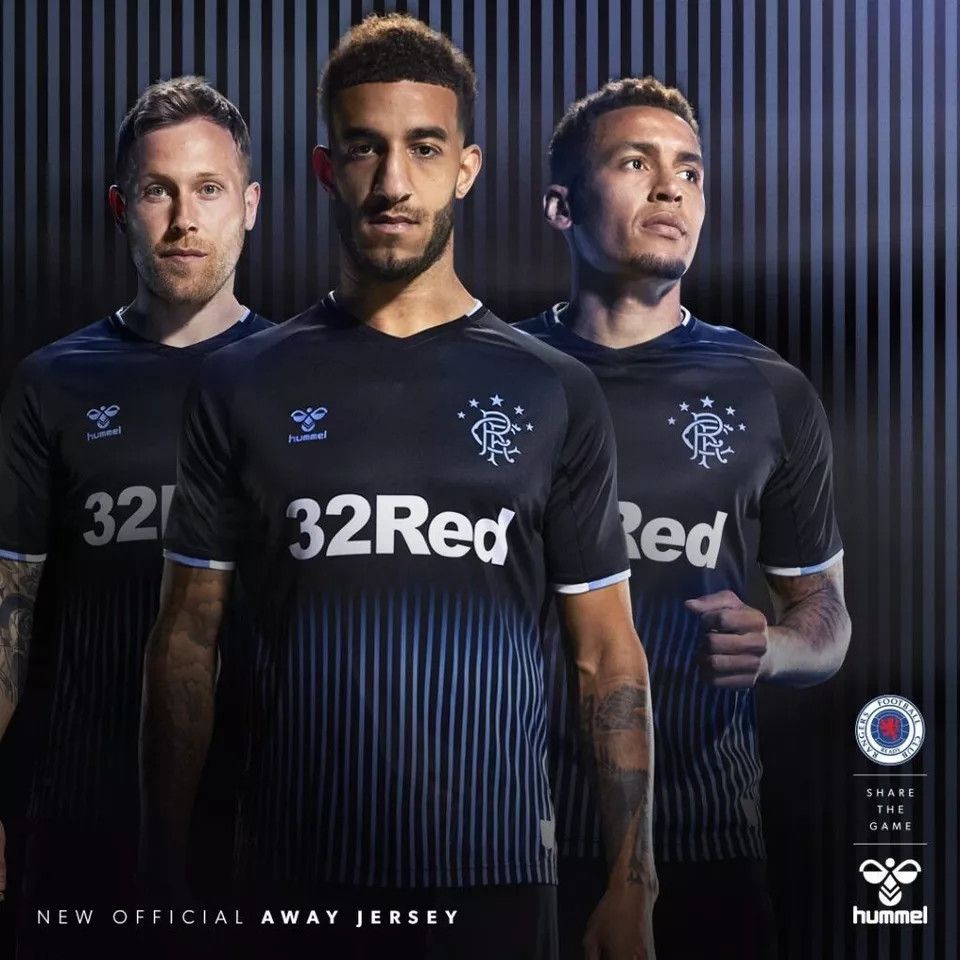 Hummel RANGERS 2019 2020 AWAY FOOTBALL SHIRT SOCCER JERSEY Size US L / EU 52-54 / 3 - 9 Thumbnail