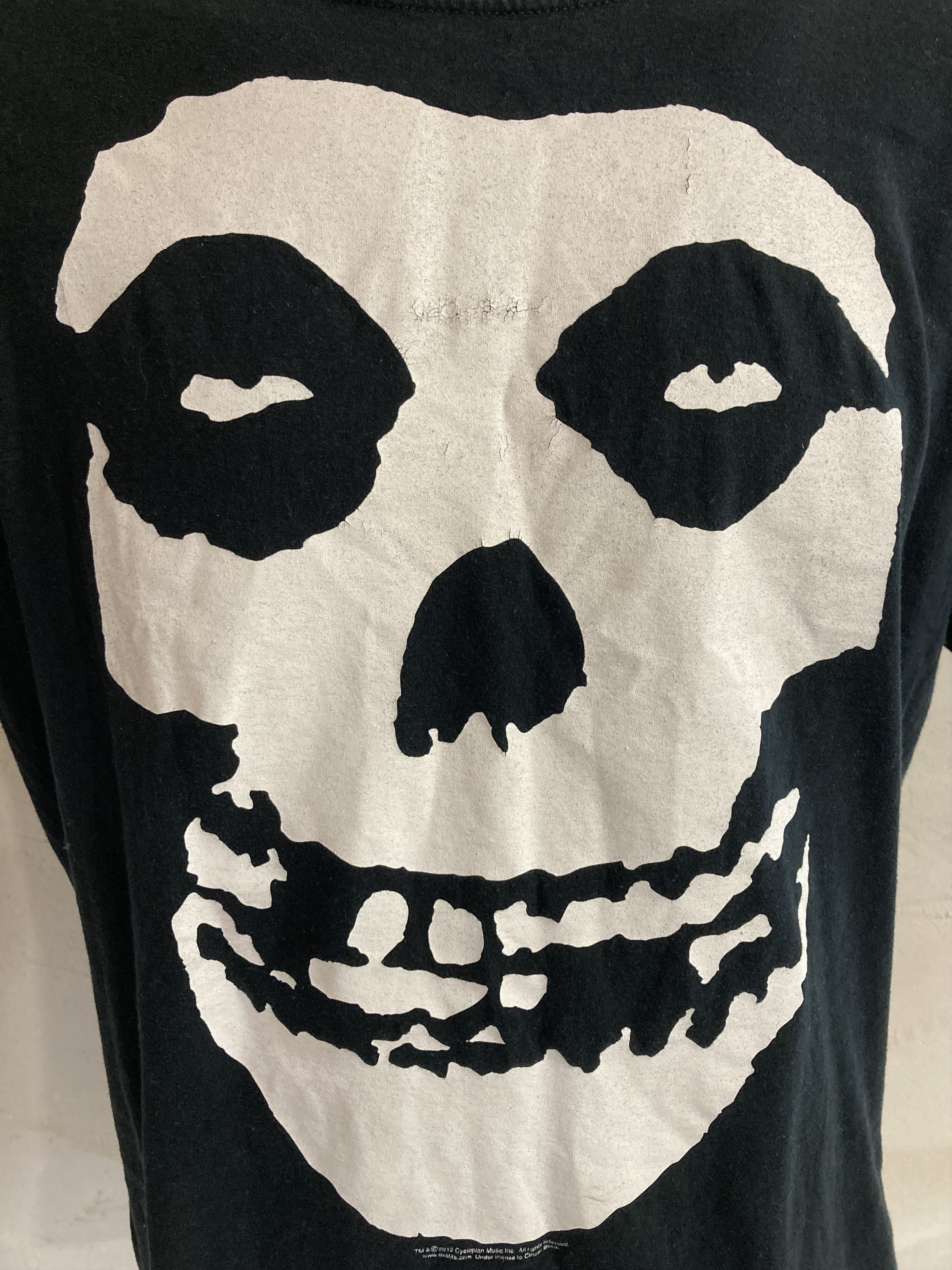 Band Tees 2013 Misfits Skull Punk Rock Band double-sided Tee Size US XL / EU 56 / 4 - 4 Thumbnail