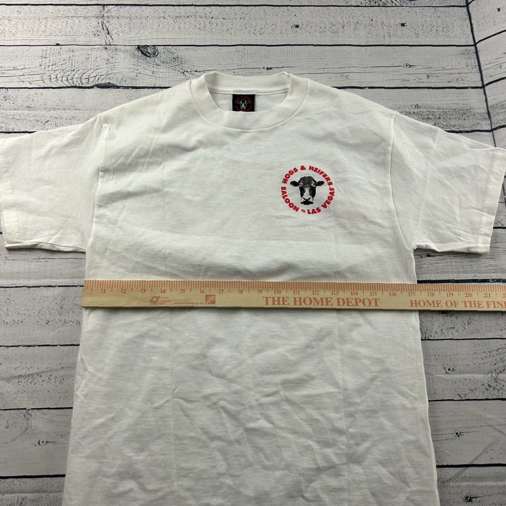 Vintage VTG Hogs & Heifers Las Vegas Short Sleeve Shirt Men S White Size US S / EU 44-46 / 1 - 5 Thumbnail