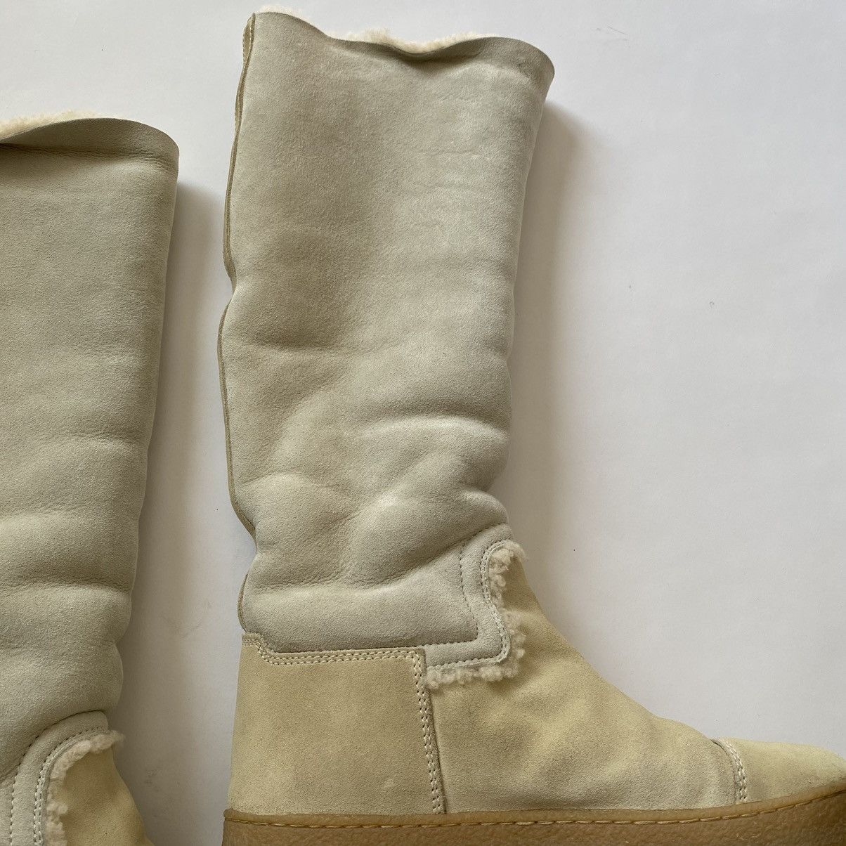 Chanel Chanel 2008 AW CC Logo Shearling Suede Calf Knee Hight Boots Size US 6 / IT 36 - 8 Thumbnail