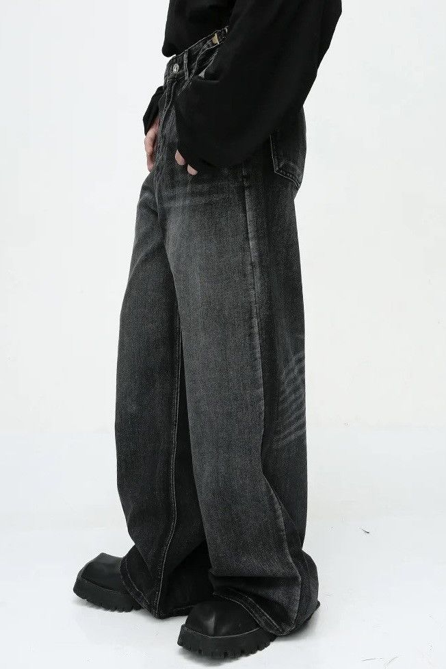 Japanese Brand × Vintage Streetwear Straight Tube Wide Leg y2k Jeans Pants Size US 34 / EU 50 - 4 Thumbnail