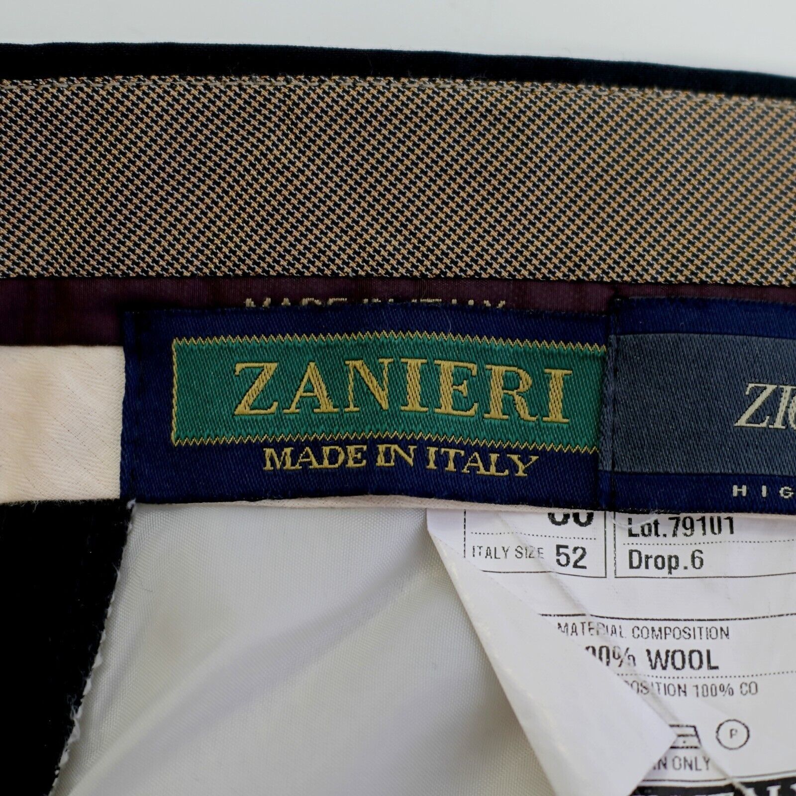 Zanieri Zanieri Zignone Italy High Two Wool Black Daniel 37/31 Dress Size 36R - 6 Thumbnail