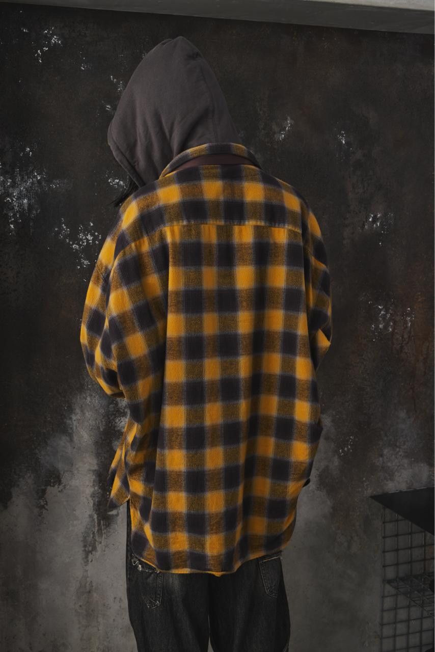 Maison MIHARA YASUHIRO Maison MIHARA YASUHIRO Double Layered Check Shirt "Yellow" Size US L / EU 52-54 / 3 - 5 Thumbnail