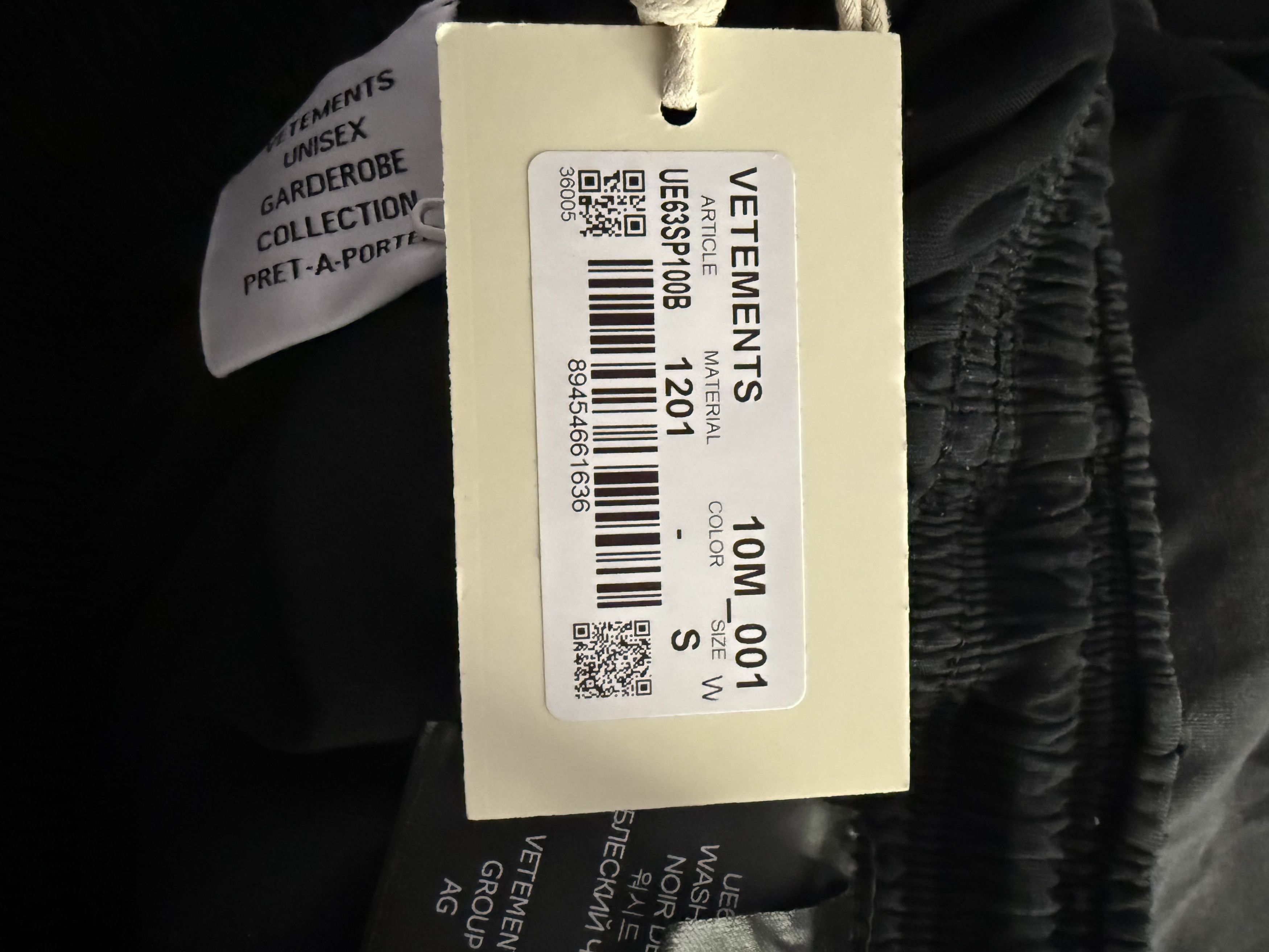 Vetements Vestments Men’s Baggy Pants In Black Délavé Size US 30 / EU 46 - 15 Thumbnail