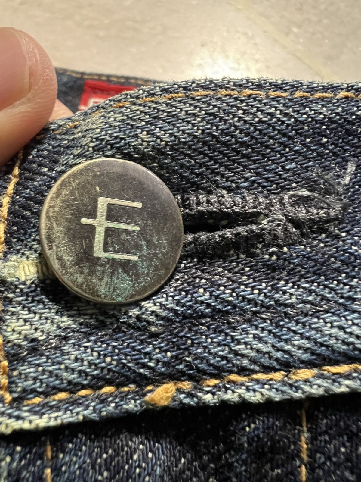 Edwin × If Six Was Nine × PPFM EDWIN E-FUNTION CURVED PUNK MUD WASH DISTRESSED JEANS Size US 29 - 14 Thumbnail
